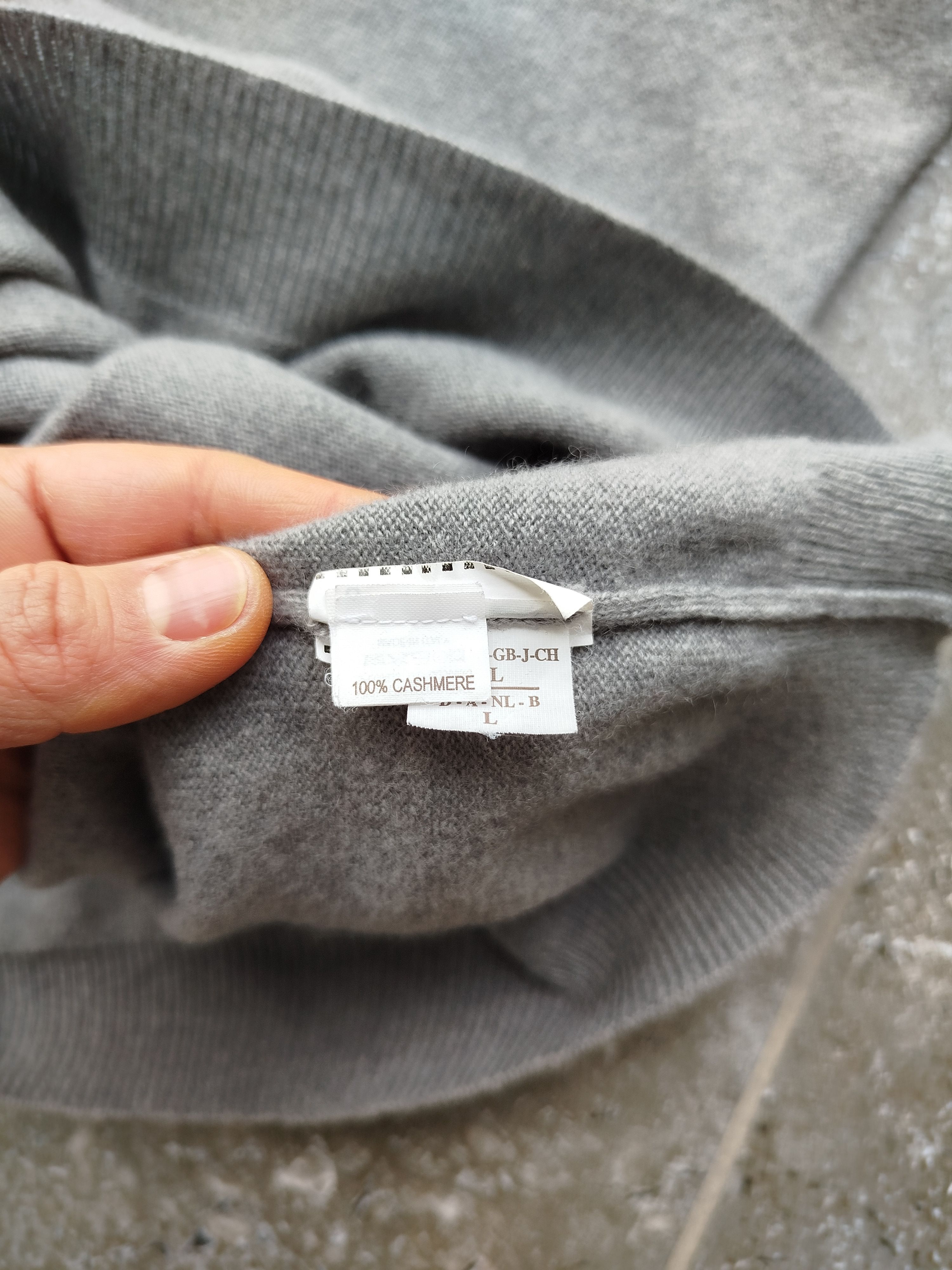 Brunello Cucinelli Pullover Sweater Cashmere Leather Sleeves Size L-XL Size L / US 10 / IT 46 - 18 Thumbnail