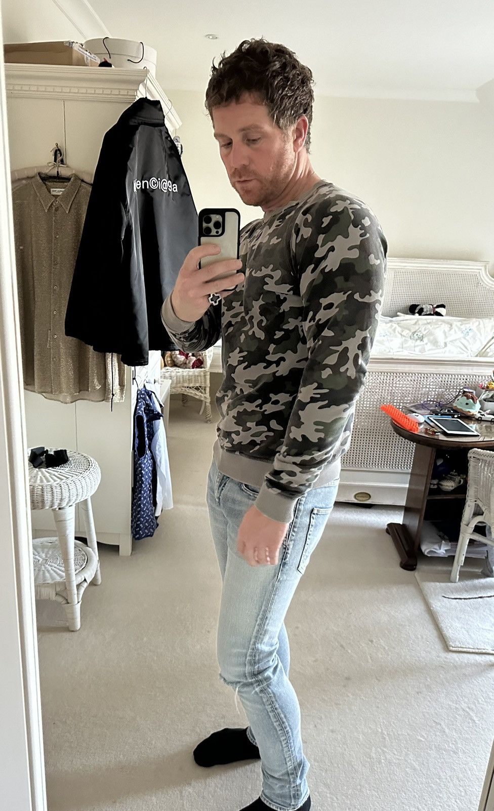 Saint Laurent Paris SS15 Saint Laurent psych rock camp camouflage crew Hedi XL Size US XL / EU 56 / 4 - 4 Thumbnail