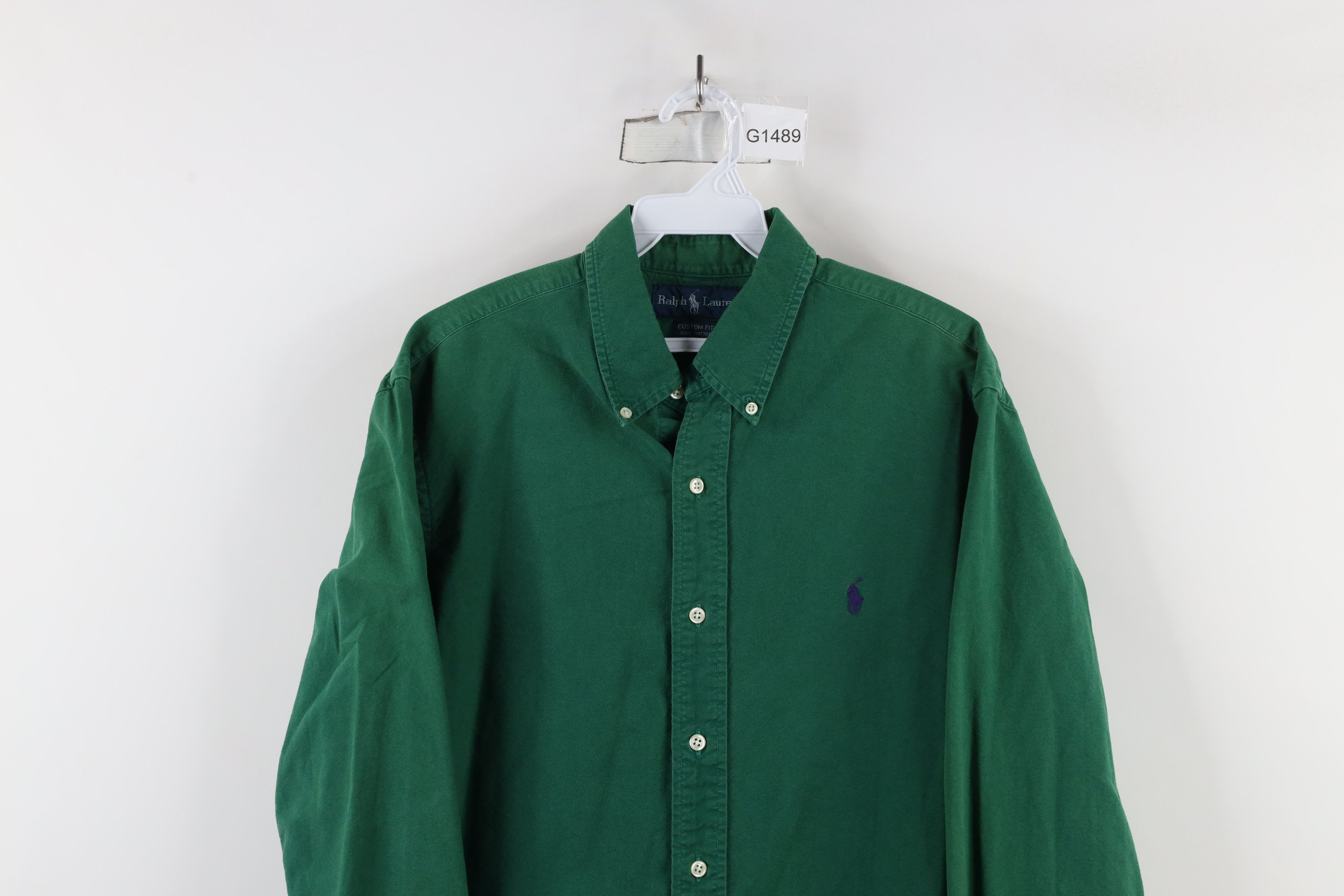 Ralph Lauren × Vintage Vintage 90s Ralph Lauren Faded Collared Button Down Shirt Size US L / EU 52-54 / 3 - 2 Thumbnail