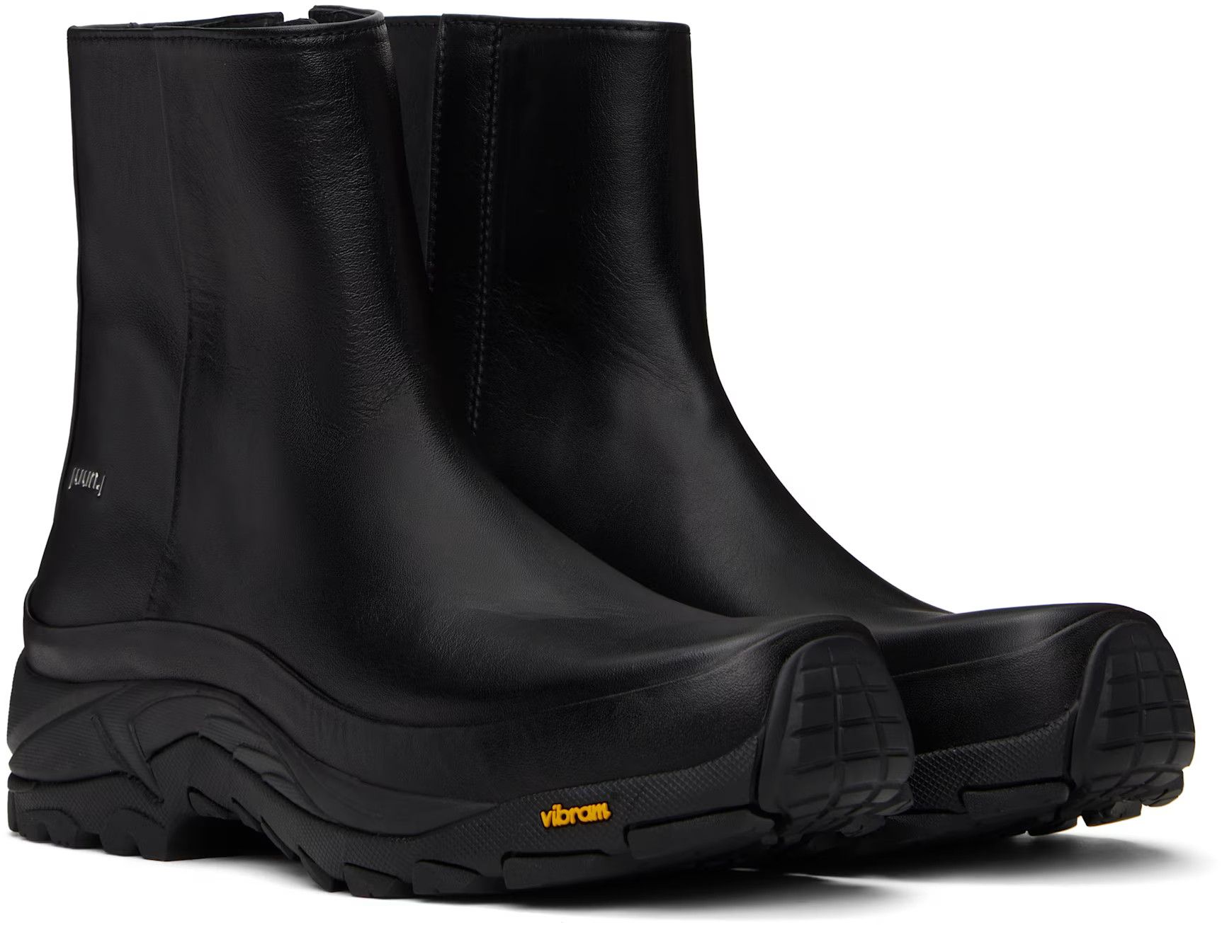 Juun.J Juun.J Black Vibram Ankle Boots Size US 9 / EU 42 - 1 Thumbnail