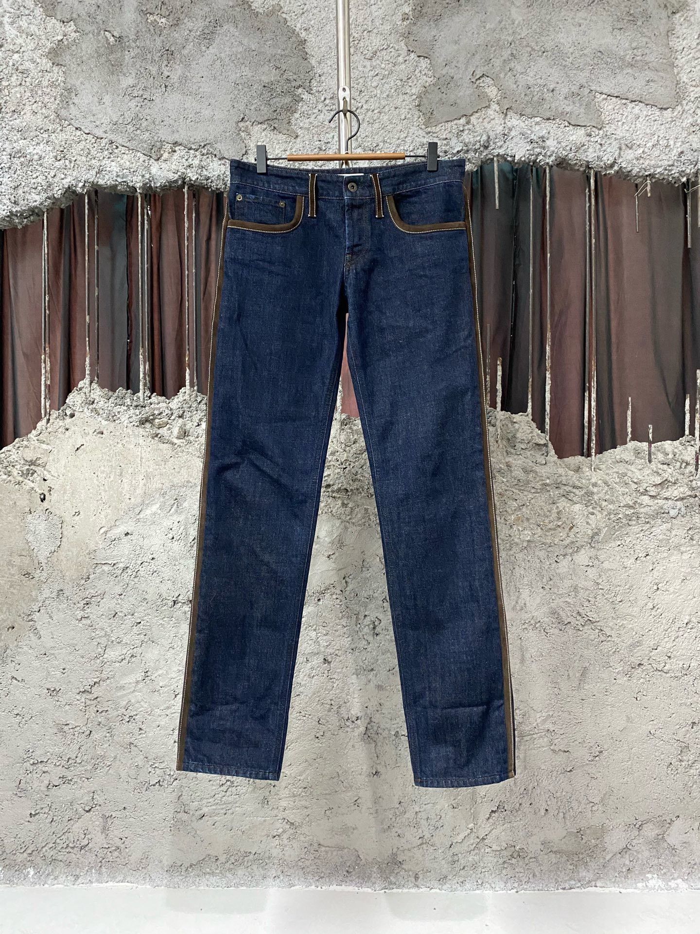 Miu Miu Miumiu Patchwork Leather Jeans Size 26" / US 2 / IT 38 - 1 Thumbnail