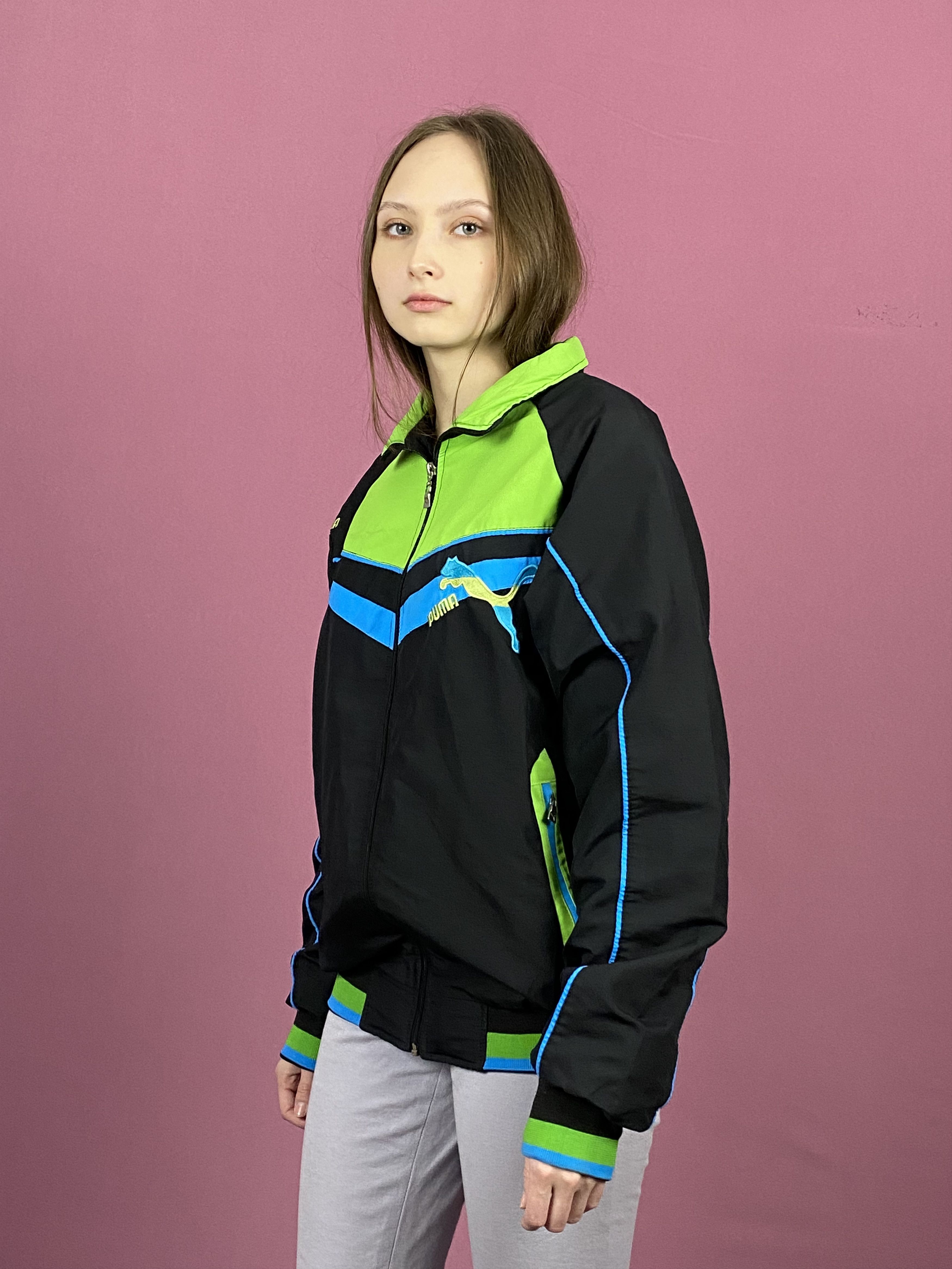 Puma × Vintage 90s Puma Vintage Women's Track Jacket - L Size L / US 10 / IT 46 - 2 Thumbnail