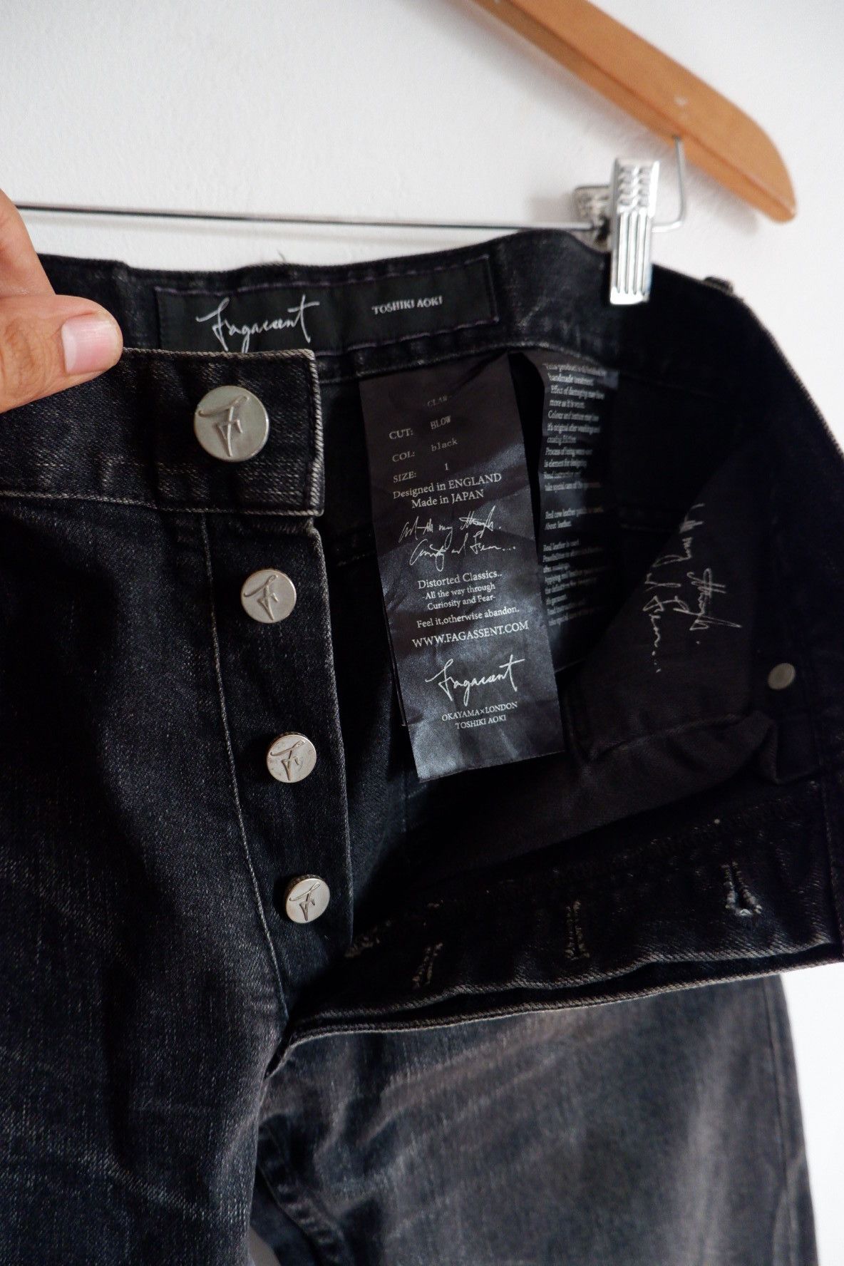 Fagassent Toshiki Aoki Fagassent-Toshiki Aoki Skinny Zip Leg Jeans Size US 30 / EU 46 - 9 Thumbnail