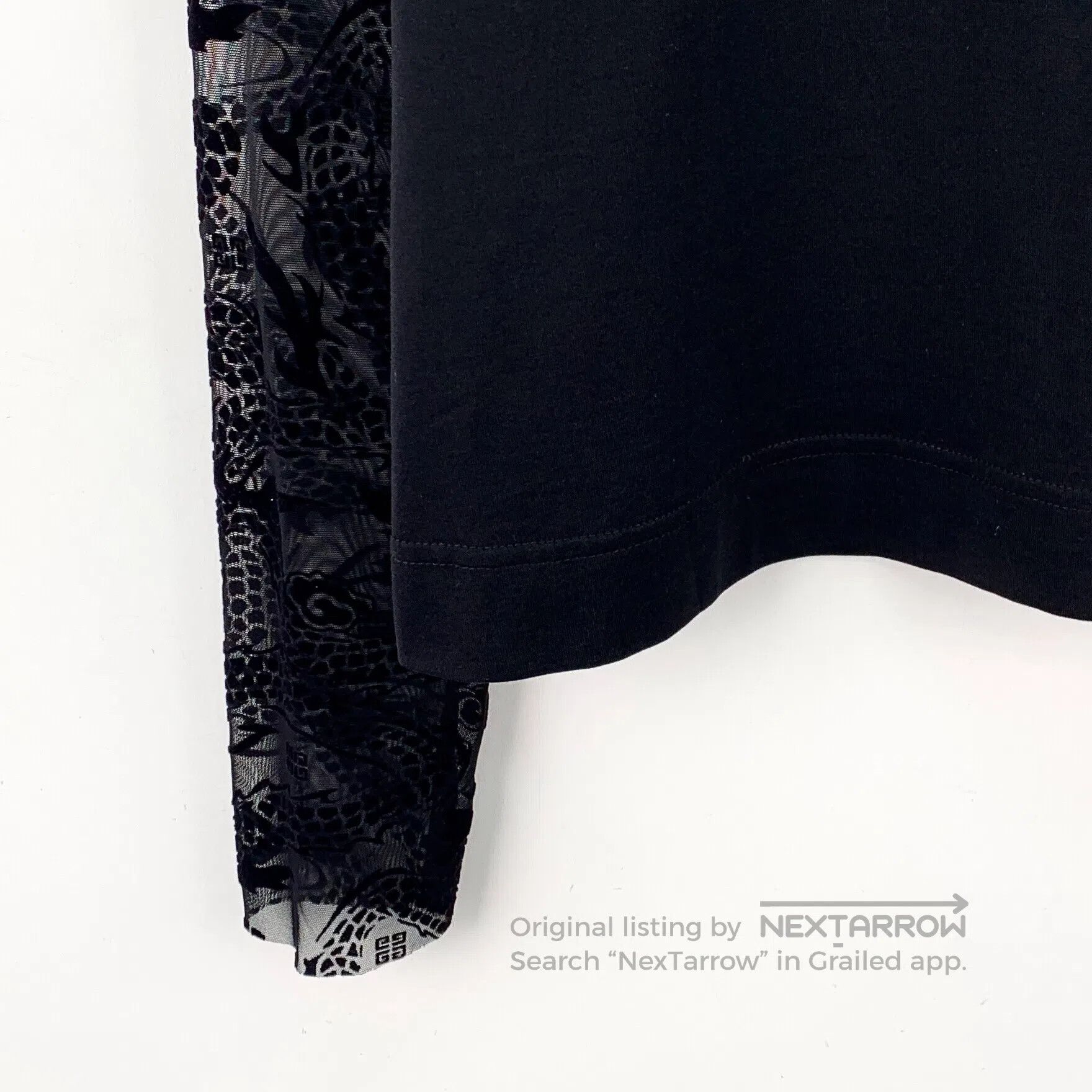 Giorgio Armani Giorgio Armani Black Logo Design Lace-up Cotton Crewneck L Size US L / EU 52-54 / 3 - 5 Thumbnail