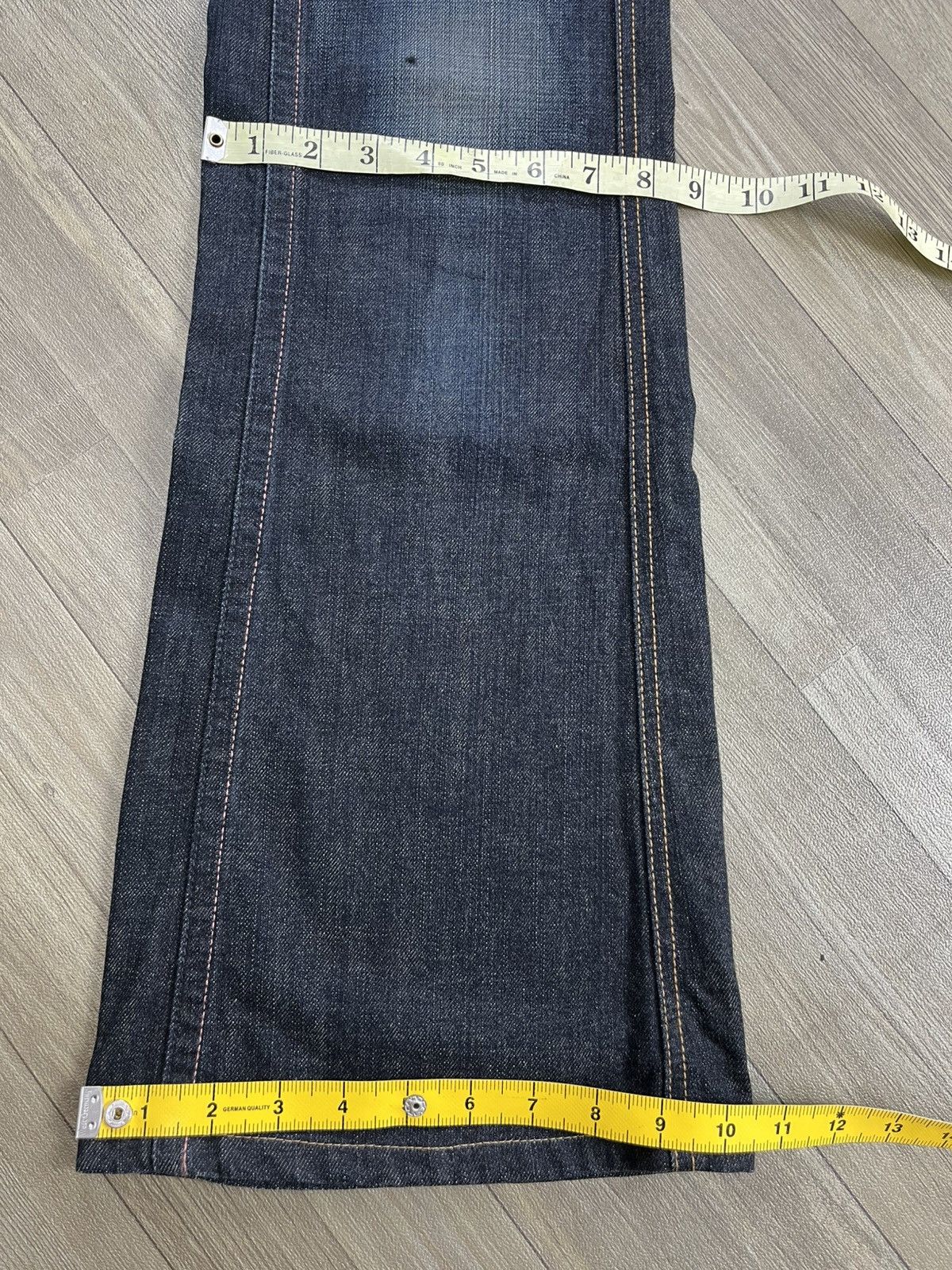 Japanese Brand Y2K Something Edwin Faded Bootcut Flared Jeans Lgb Style Size US 27 - 18 Thumbnail