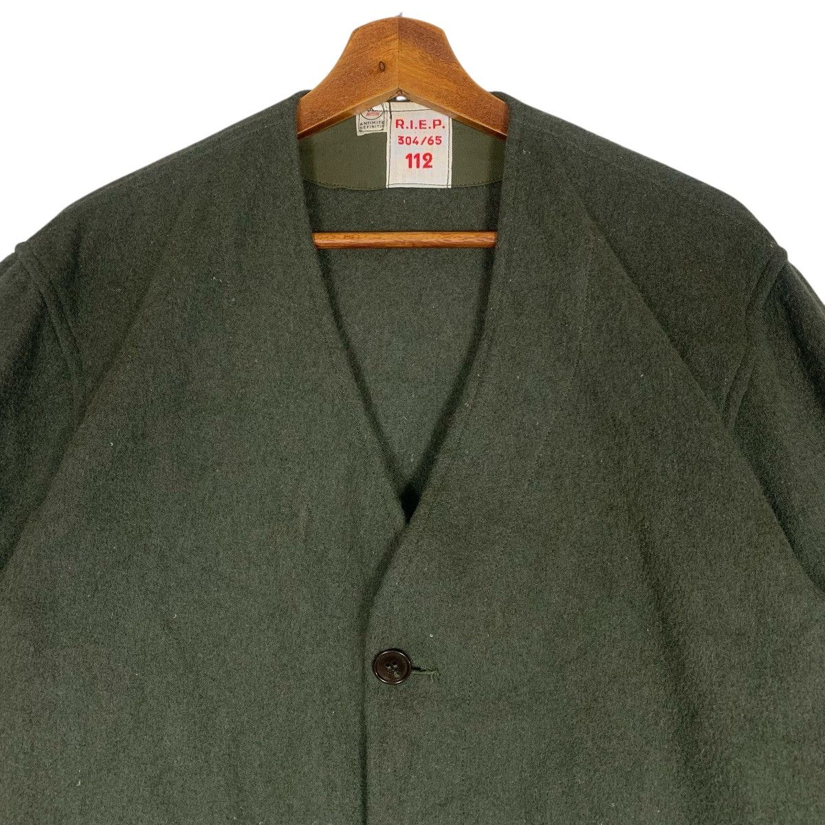 Vintage Vintage French Army M35 Military Outdor Outwear Wool Jacket Size US L / EU 52-54 / 3 - 3 Thumbnail