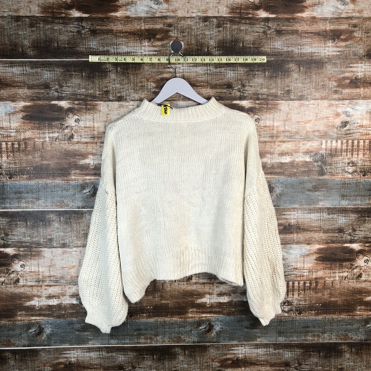 Homespun Knitwear × Japanese Brand Earth Music & Econology White Knitwear #A2260 Size M / US 6-8 / IT 42-44 - 11 Thumbnail