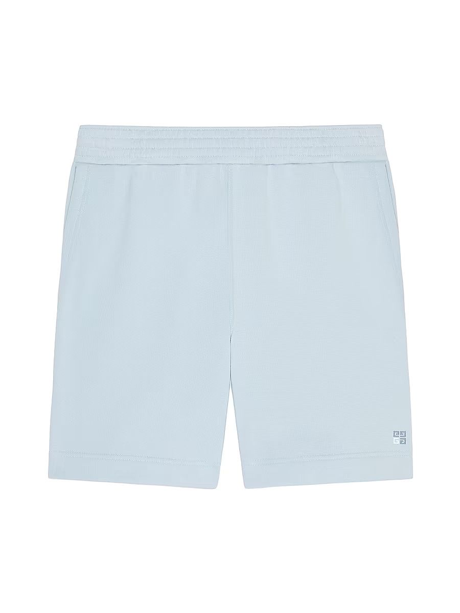 Givenchy o1mle0226 Fleece Bermuda Shorts in Blue Size US 34 / EU 50 - 1 Thumbnail