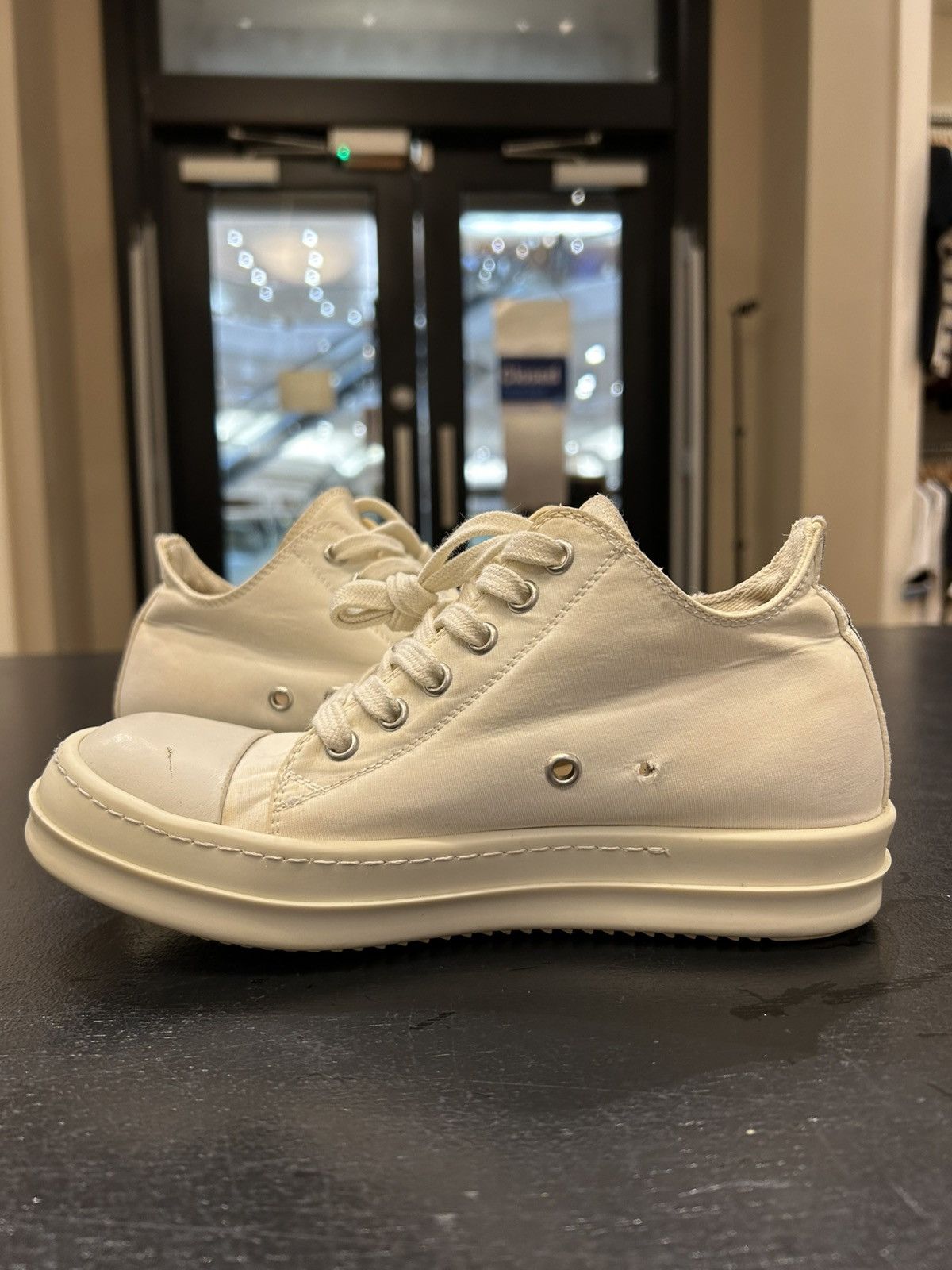 Rick Owens Rick Owens DRKSHDW Ramones Low Top Sneakers Size US 4 / IT 34 - 3 Thumbnail