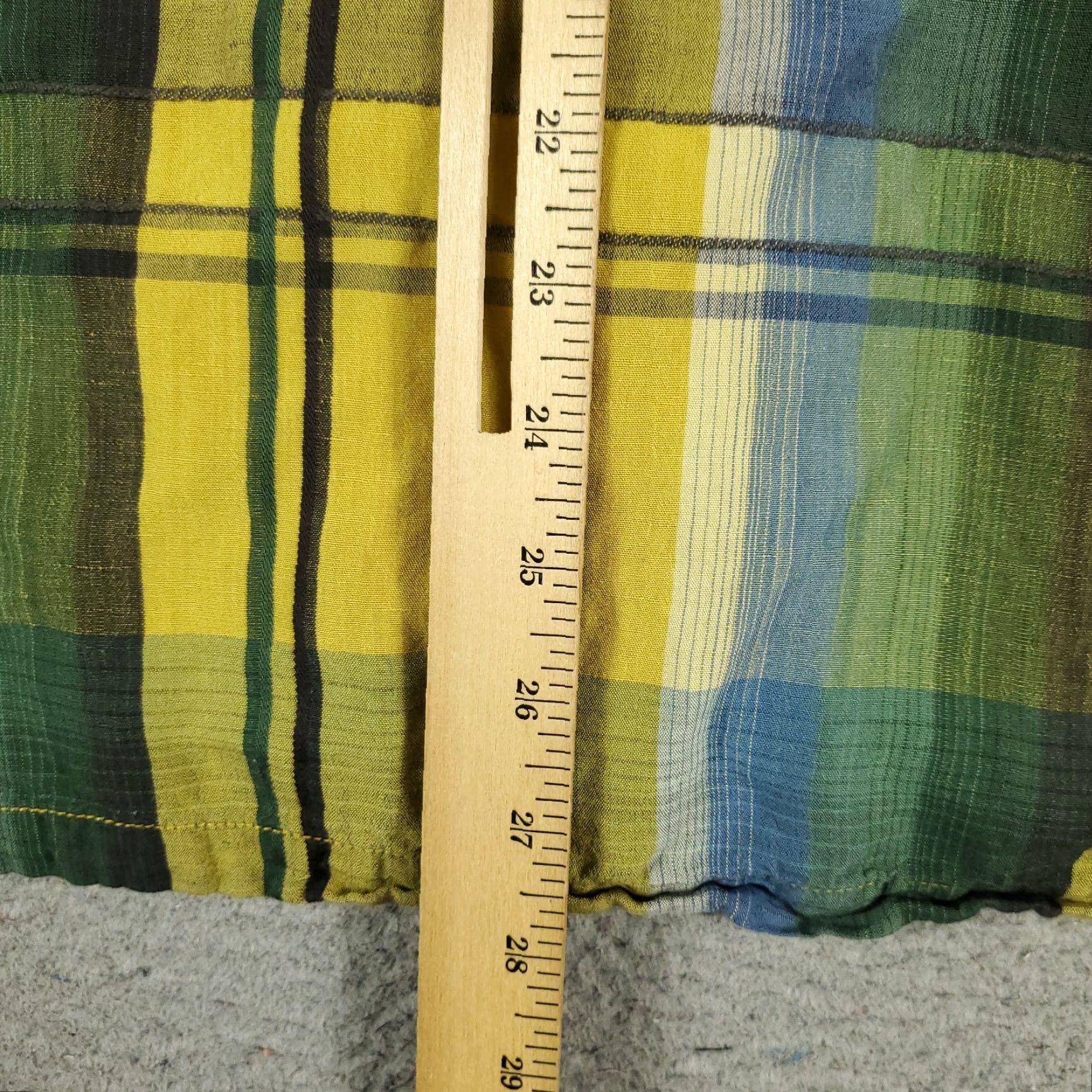 Tommy Bahama Tommy Bahama Shirt Mens Medium Yellow Plaid Button-Up Short Sleeve Linen Blend Size US M / EU 48-50 / 2 - 4 Thumbnail
