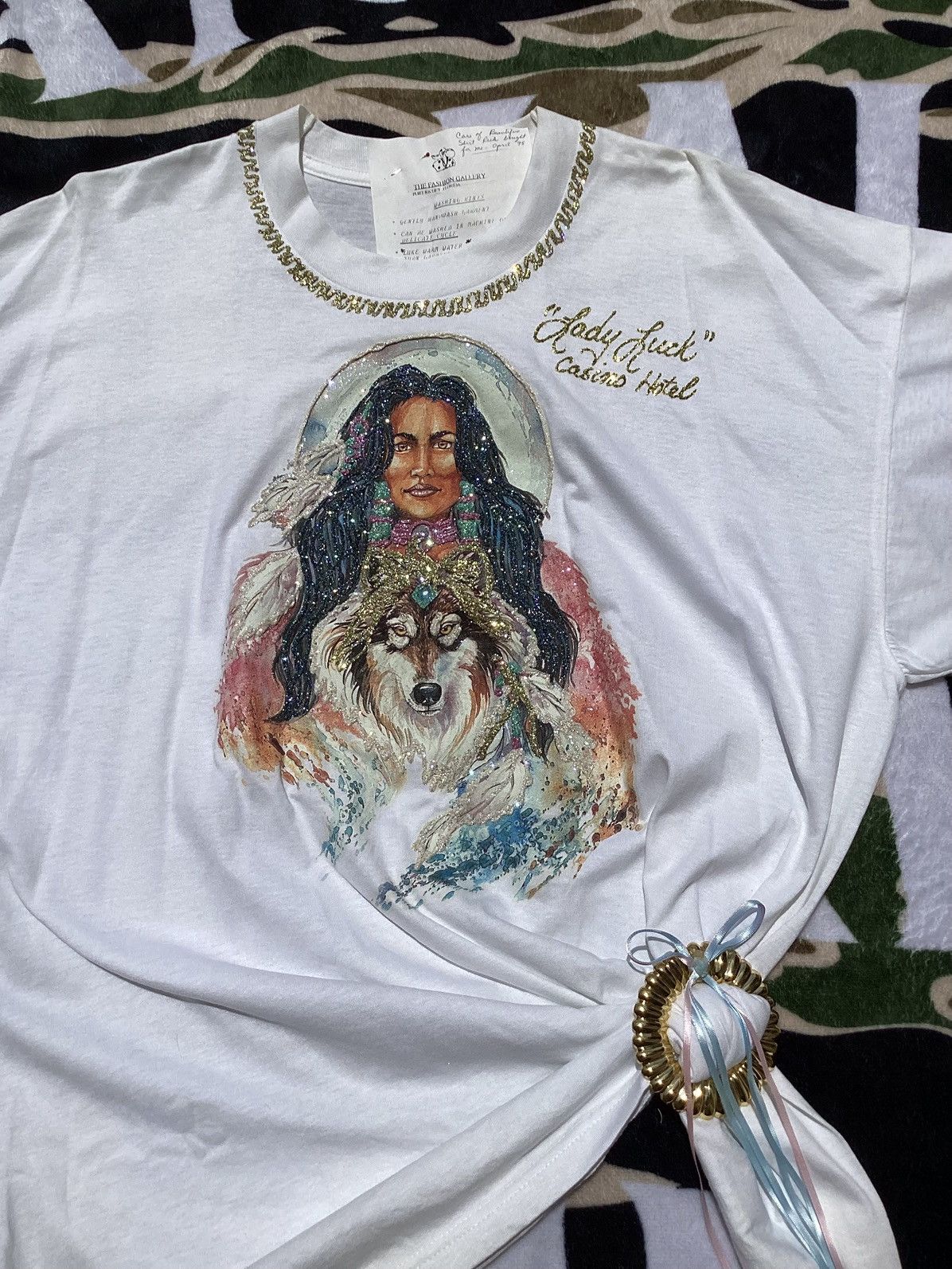 Fruit Of The Loom × Vintage 1998 handmade lady luck casino hotel custom NWT old stock te Size US XXL / EU 58 / 5 - 2 Thumbnail