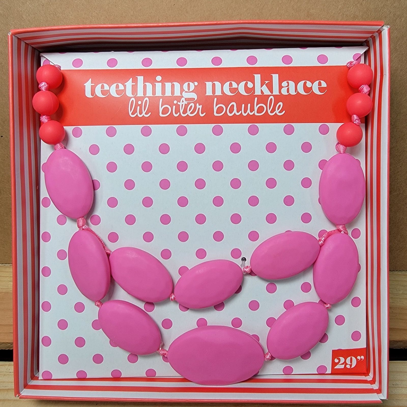Other Mud Pie Lil Biter Bauble Silicone 29" Teething Necklace NEW Size ONE SIZE - 2 Thumbnail