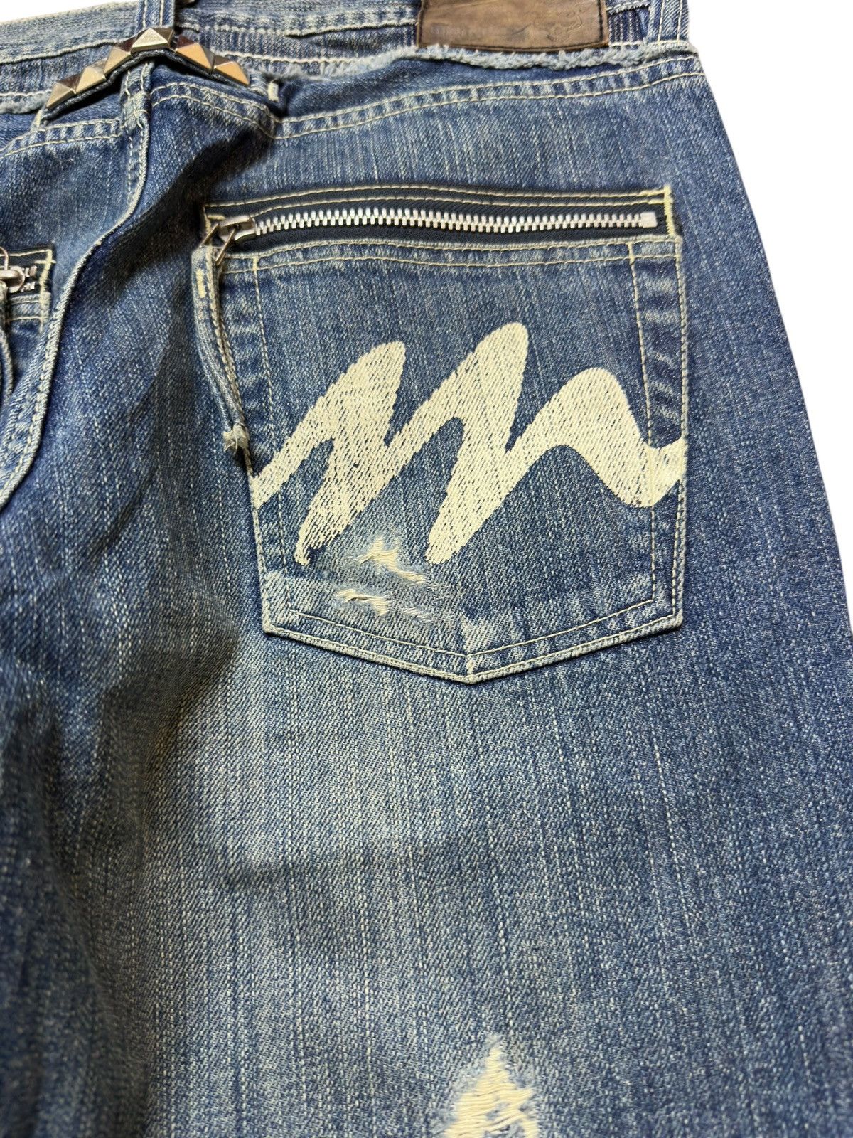 Montage Vintage Montage Studded Evisu Style Denim Size US 32 / EU 48 - 7 Thumbnail