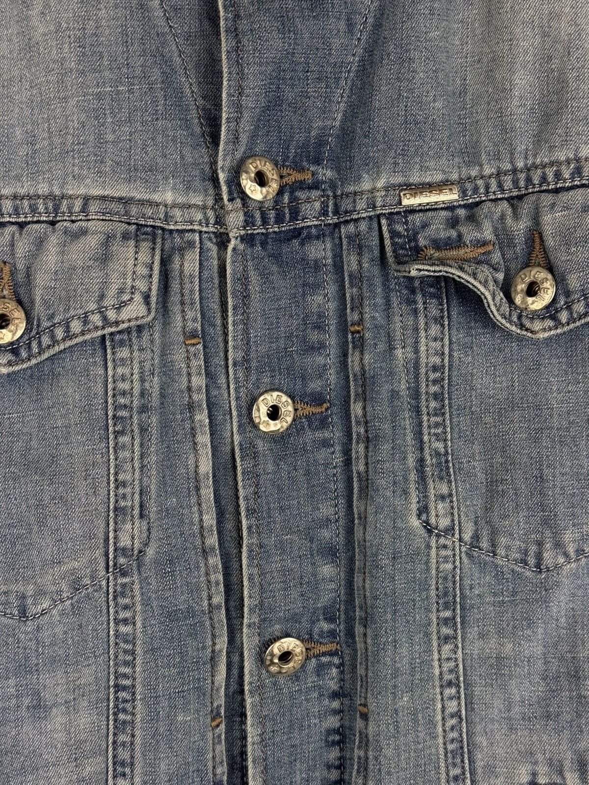 Diesel Diesel Men’s Y2K Denim Trucker Jacket Size M Size US M / EU 48-50 / 2 - 10 Thumbnail