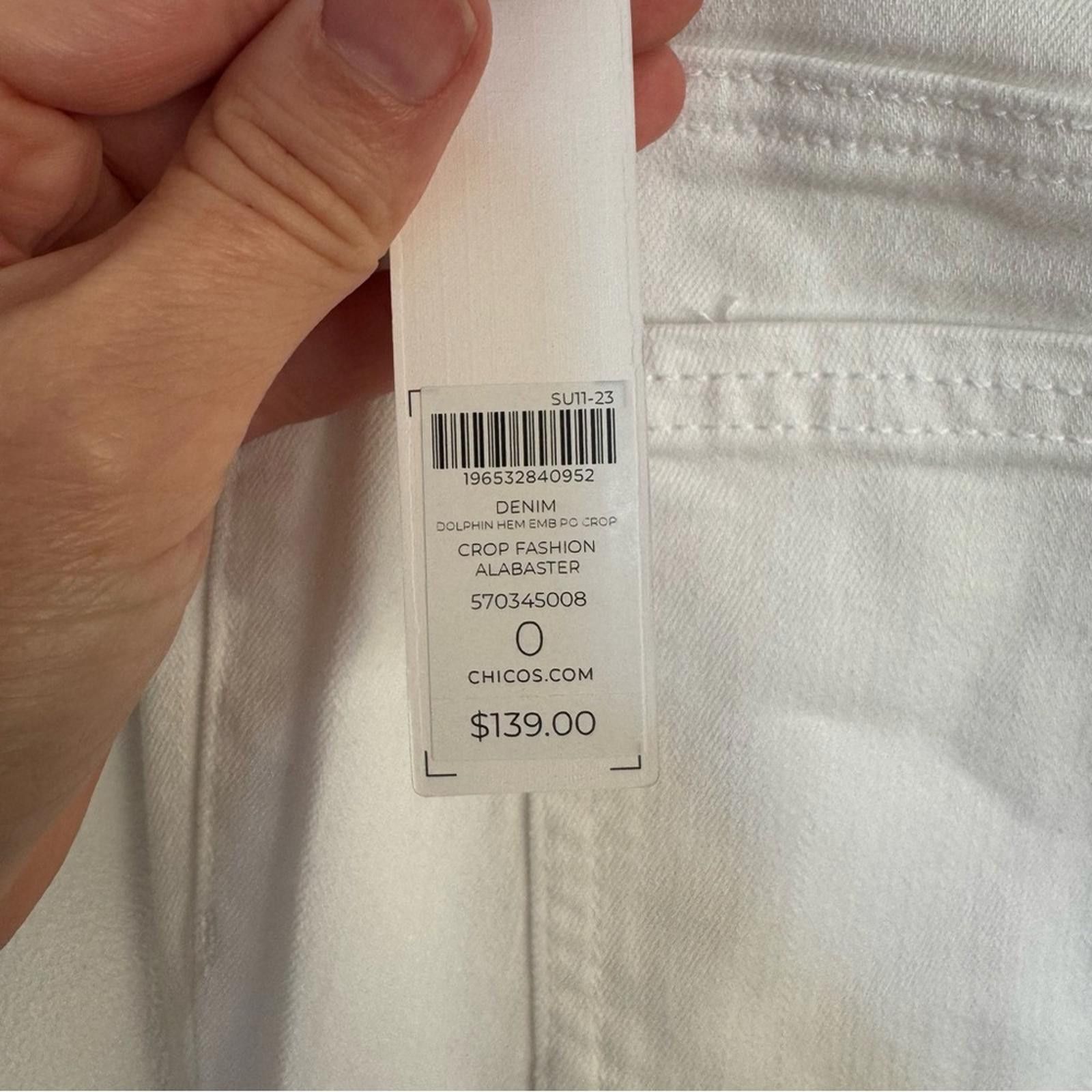 Chicos Chico's Crop Alabaster Pants Size 25" / US 0 / IT 36 - 5 Thumbnail