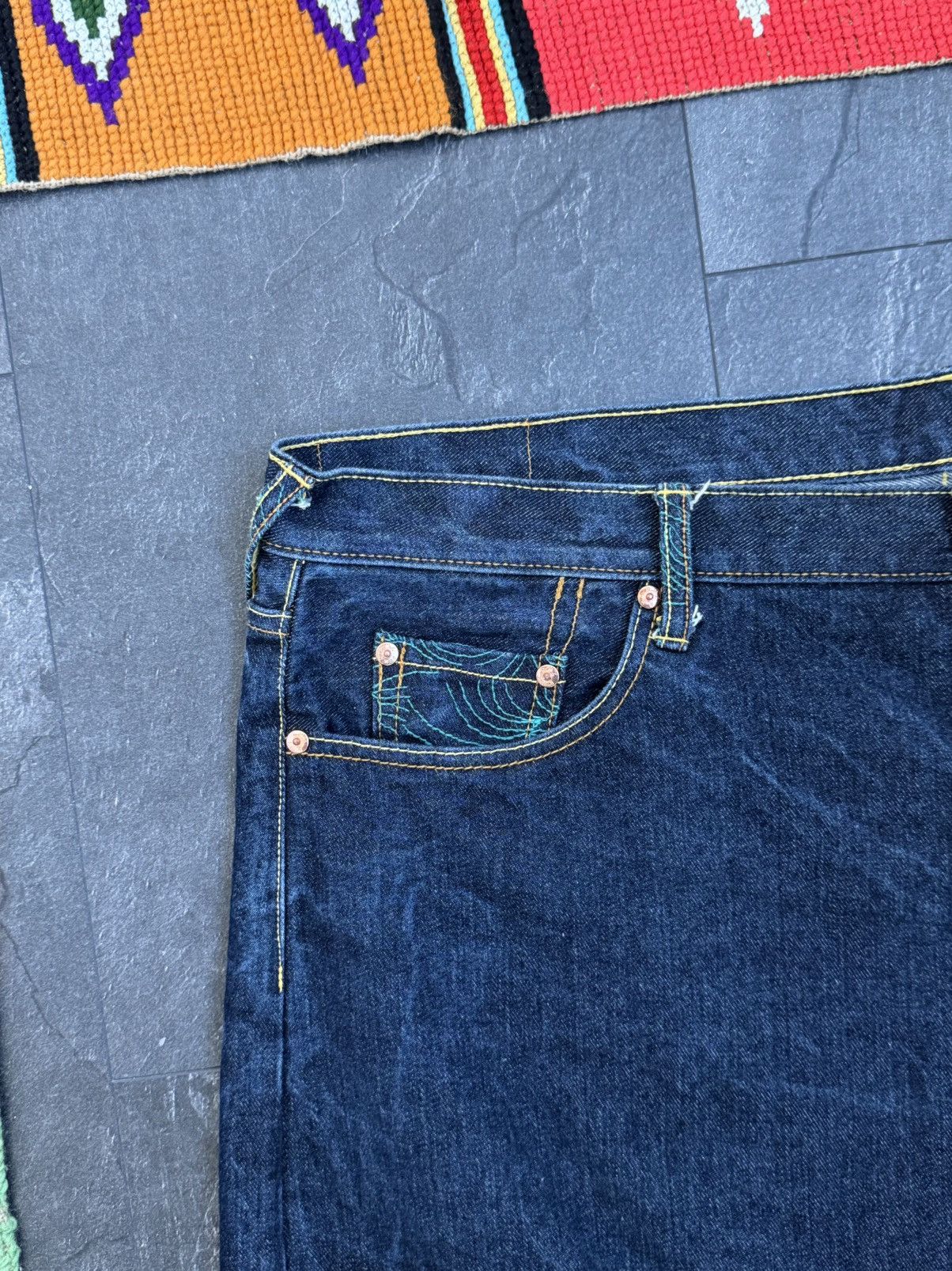 Red Monkey Red Monkey Company Embroidery Pocket Japan Denim Size US 40 / EU 56 - 8 Thumbnail