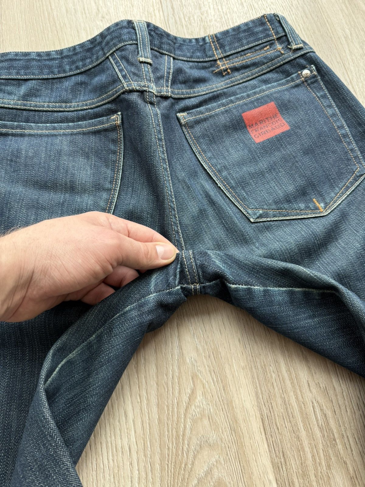 Marithe + Francois Girbaud Marithe Francois Girbaud Blue Jeans Avant Garde Pants Size US 31 - 12 Thumbnail