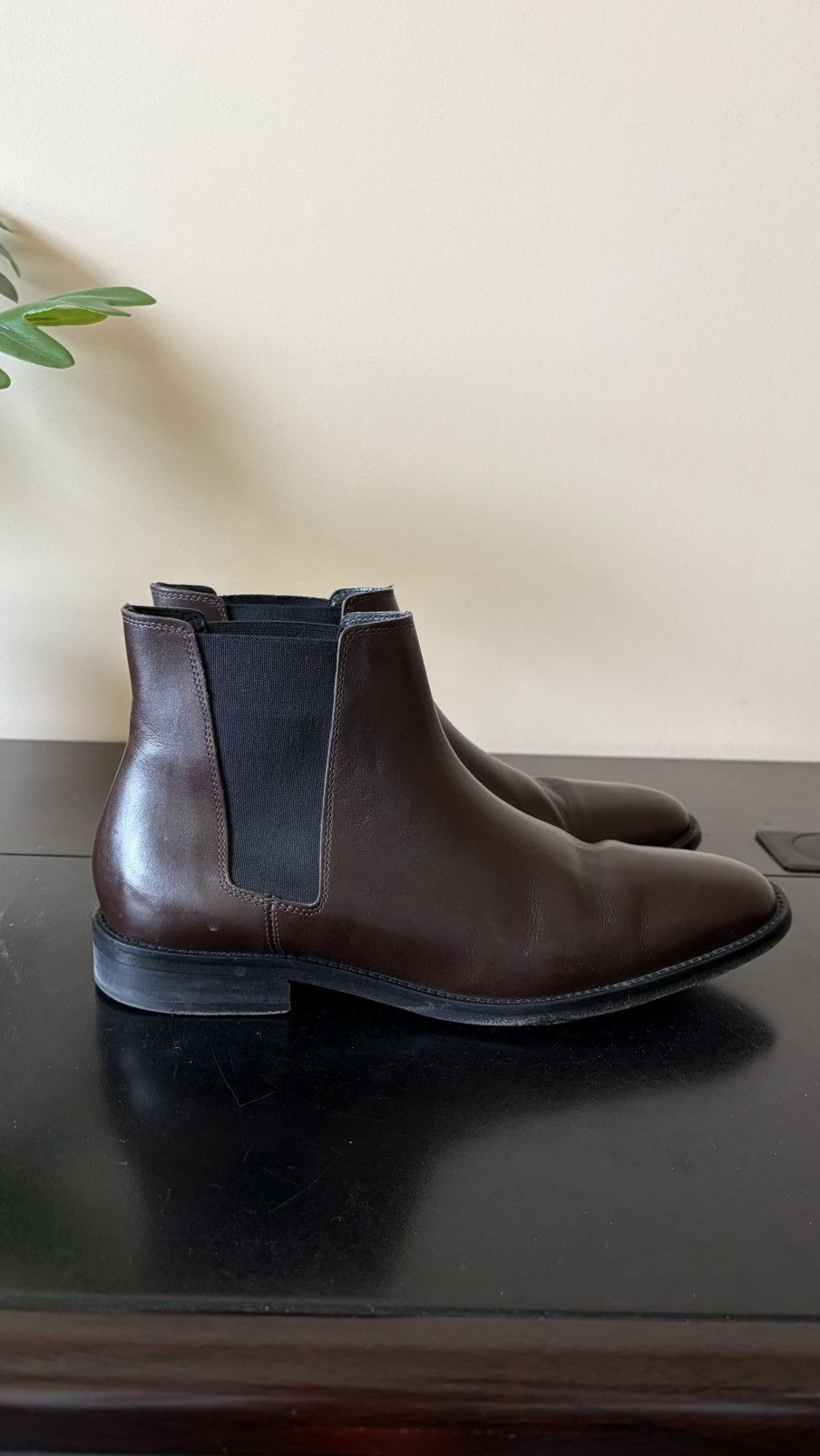 Sandro Sandro Paris Brown Leather Chelsea Boots – Size EU 42 Size US 9 / EU 42 - 3 Thumbnail