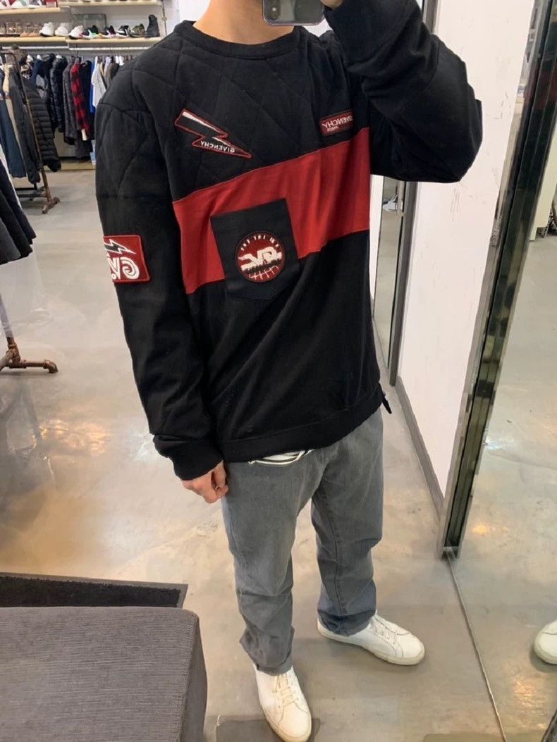 Givenchy Givenchy black and red lightning logo patch pocket long sl Size US L / EU 52-54 / 3 - 9 Thumbnail