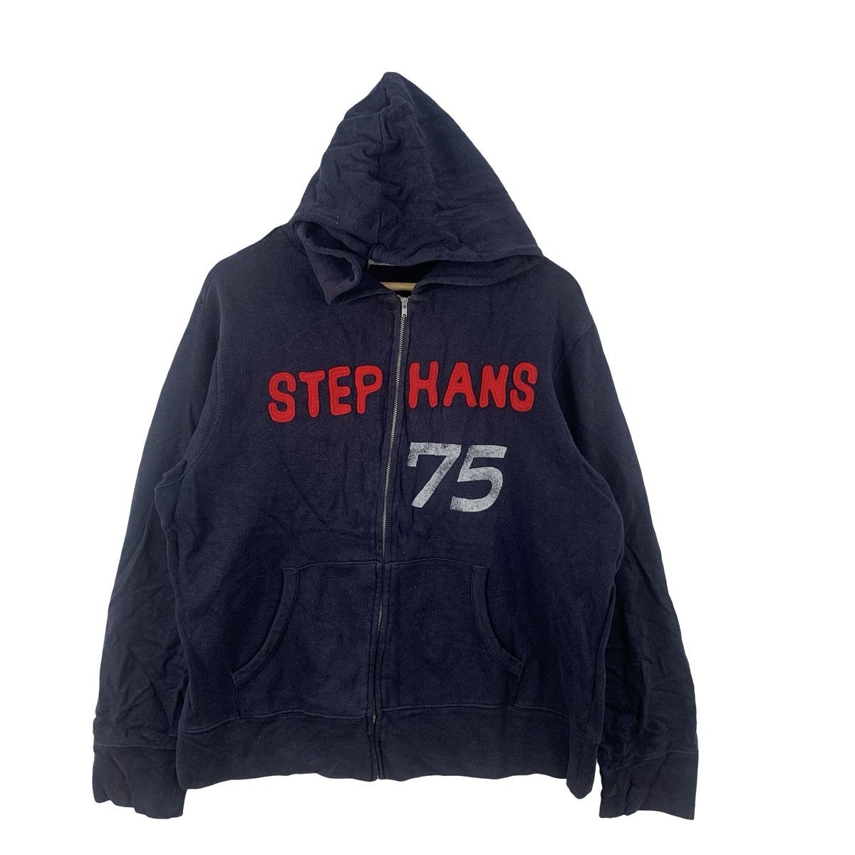 Vintage Vintage STEP HANS 75 Zip-Up Hoodie Embroidered Logo Size US M / EU 48-50 / 2 - 3 Thumbnail