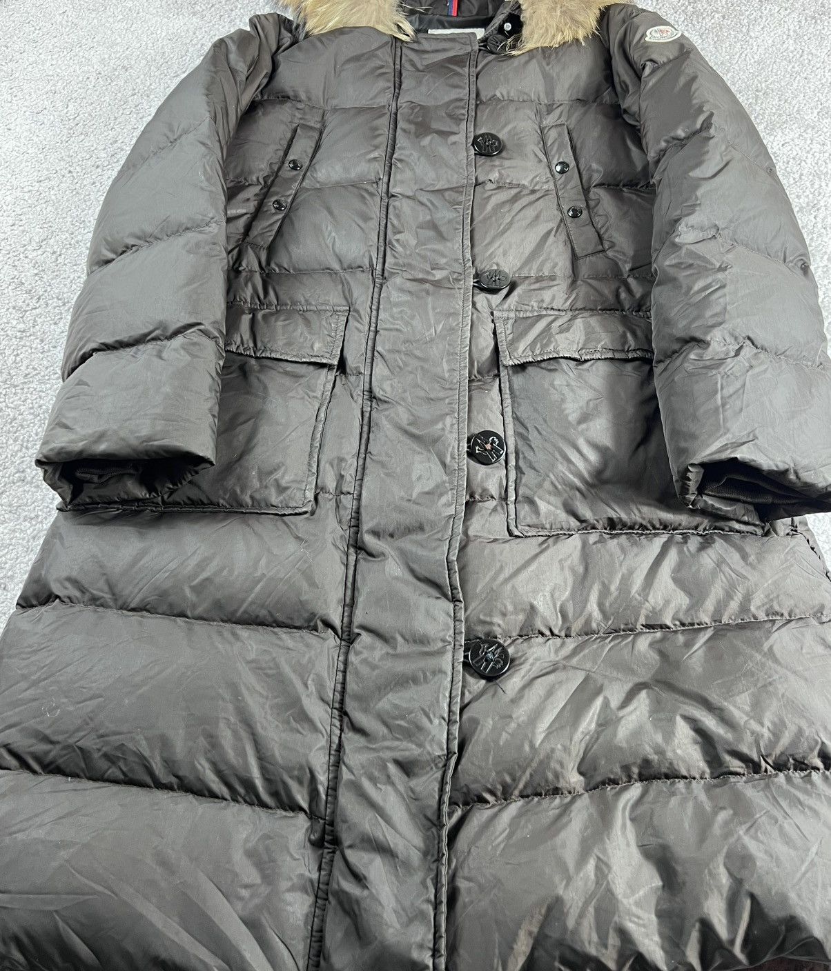 Moncler Moncler Fur Messina Brown Down Coat Size 2 Size M / US 6-8 / IT 42-44 - 7 Thumbnail