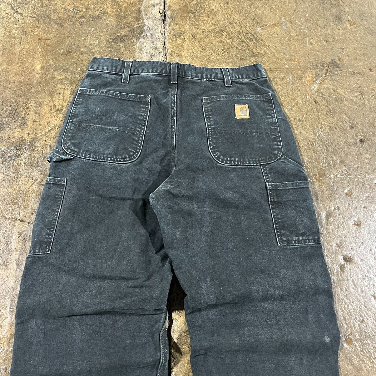 Vintage Crazy Carhartt Flannel Lined Carpenter Jeans Workwear Skater