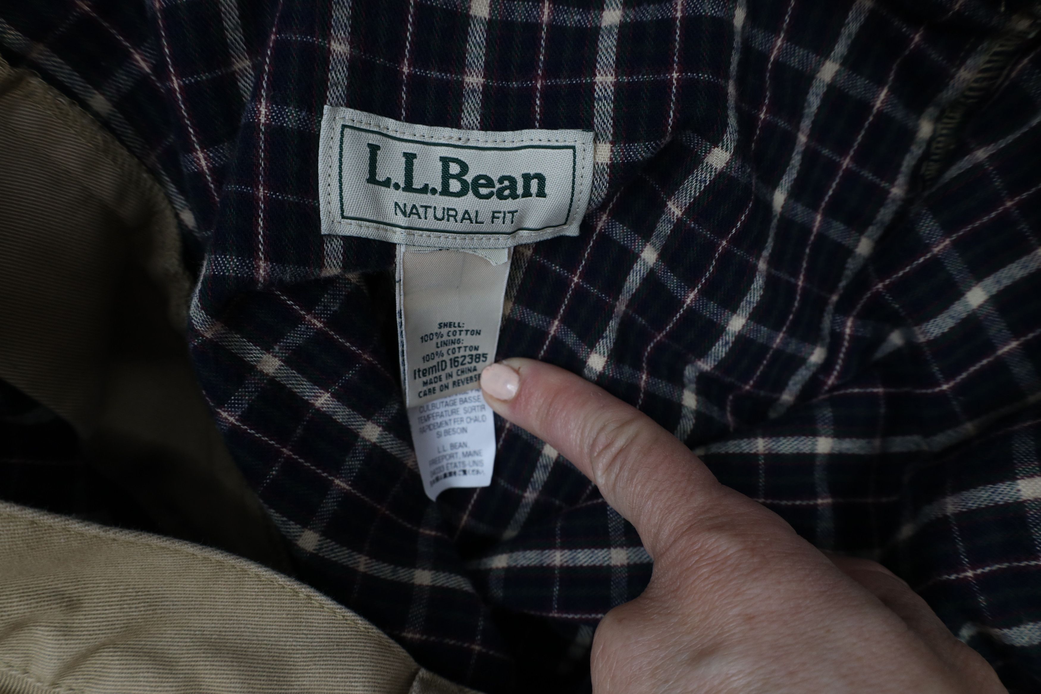 L.L. Bean × Vintage Vintage LL Bean Flannel Lined Natural Fit Chino Pants Beige Size US 32 / EU 48 - 9 Thumbnail