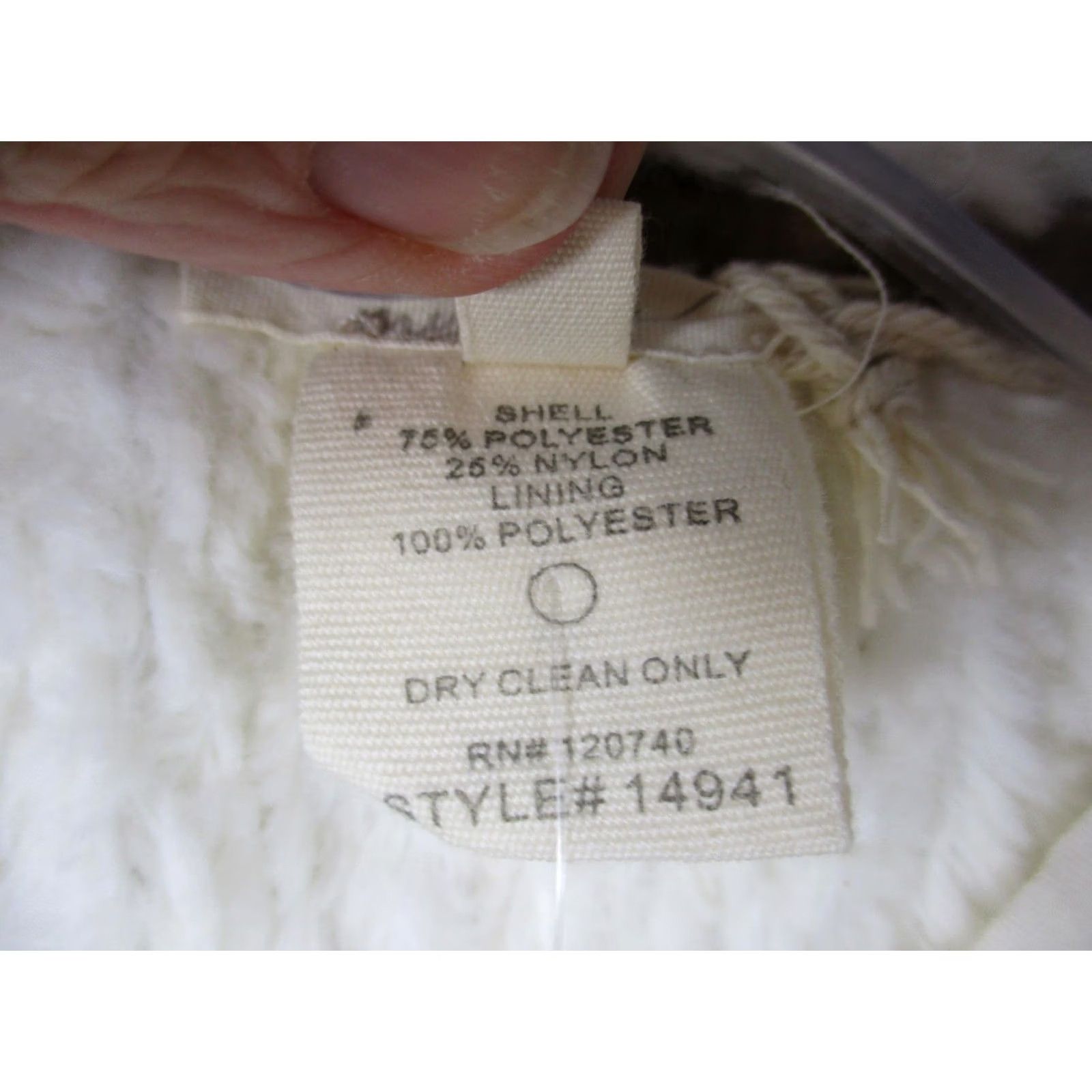 Vintage VINTAGE: NO — Mystree Vest Womens S Beige White Faux Fur Open Front Sleeveless Boho Style Size S / US 4 / IT 40 - 5 Thumbnail