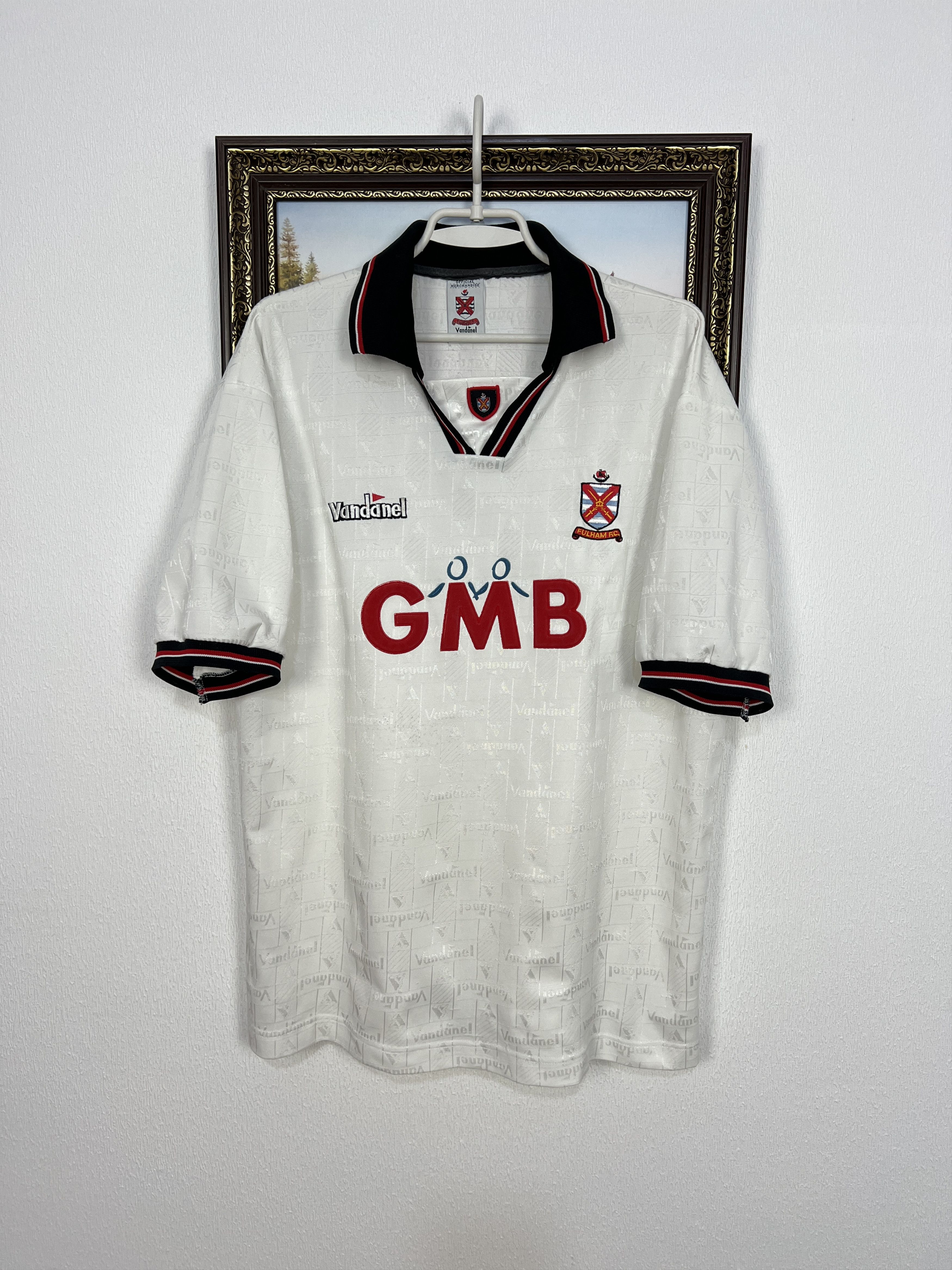 Vintage Fulham Home football shirt 1994 Soccer Jersey Mens White Size US XL / EU 56 / 4 - 1 Thumbnail