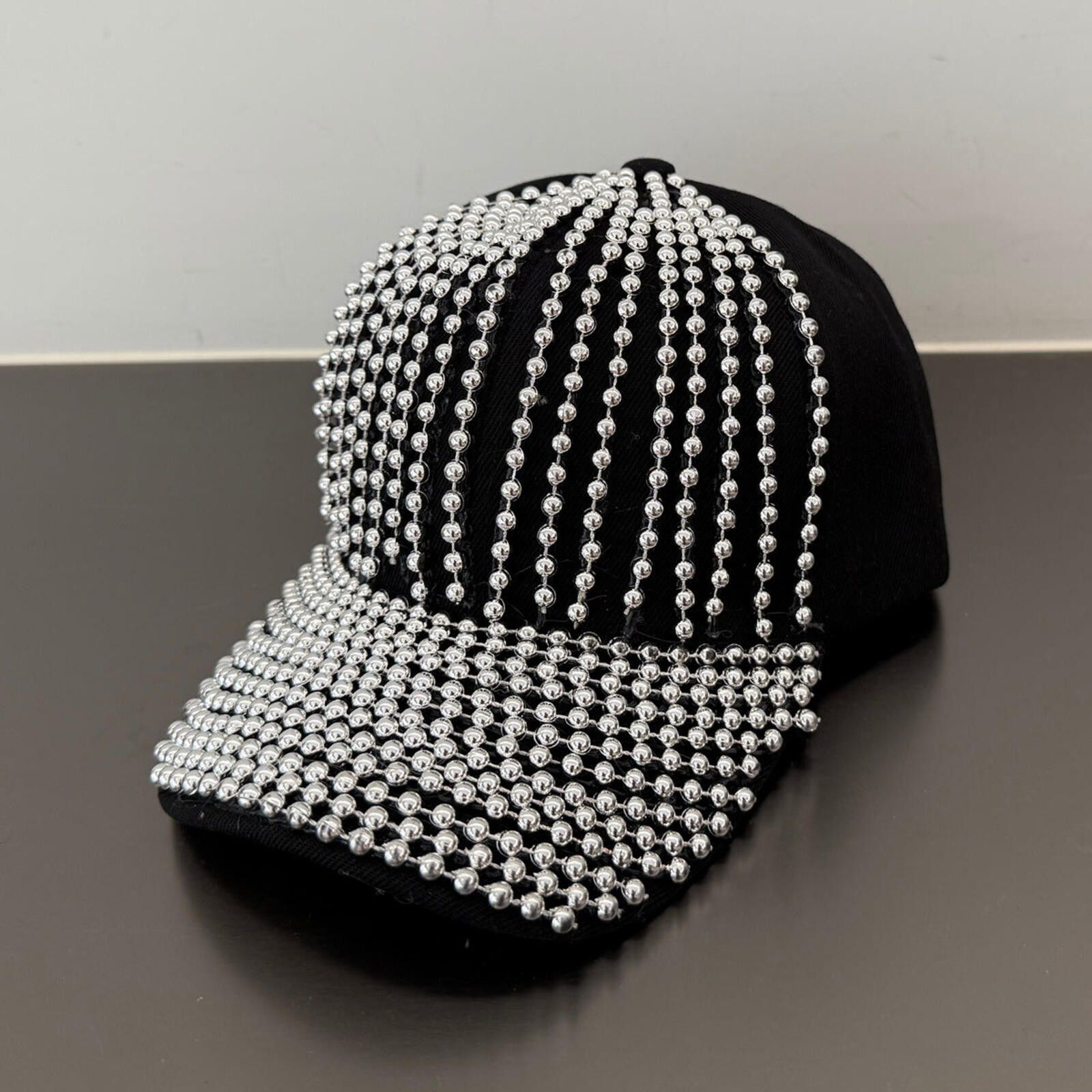 Other Full Pearl Rhinestone Baseball Cap | All-Over Crystal Size ONE SIZE - 1 Thumbnail