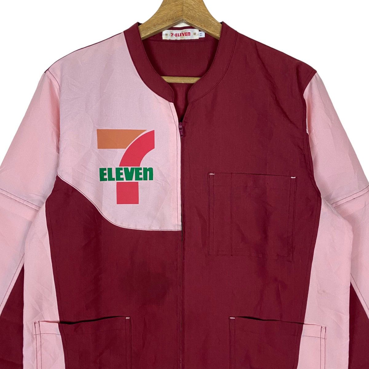 Vintage Vintage 7-Eleven Full Zipper Staff Uniform Light Jacket Size M / US 6-8 / IT 42-44 - 2 Thumbnail