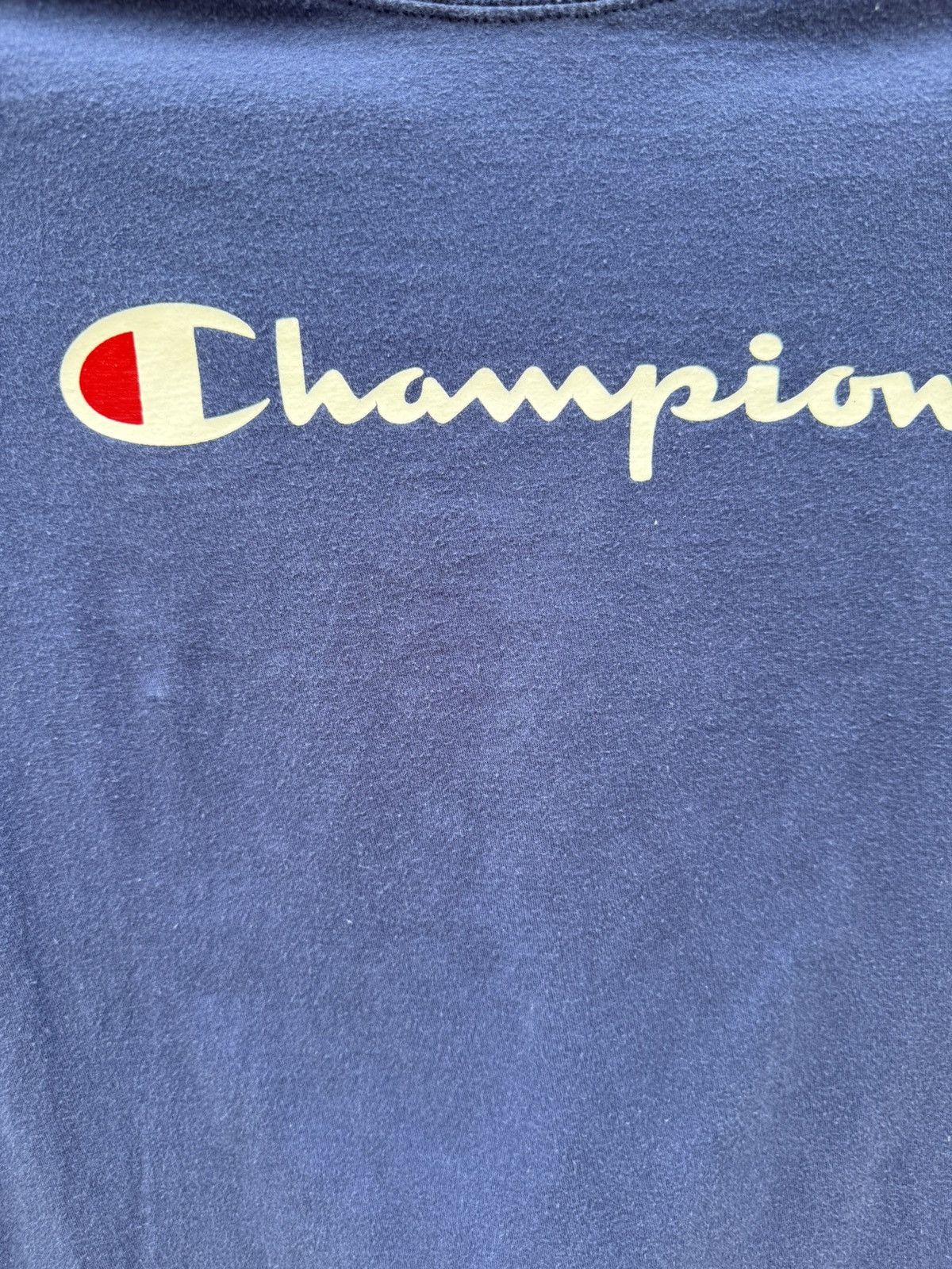 Champion Champion Classic Basic Long Sleeve T-shirt Navy Crew Neck Size S / US 4 / IT 40 - 2 Thumbnail