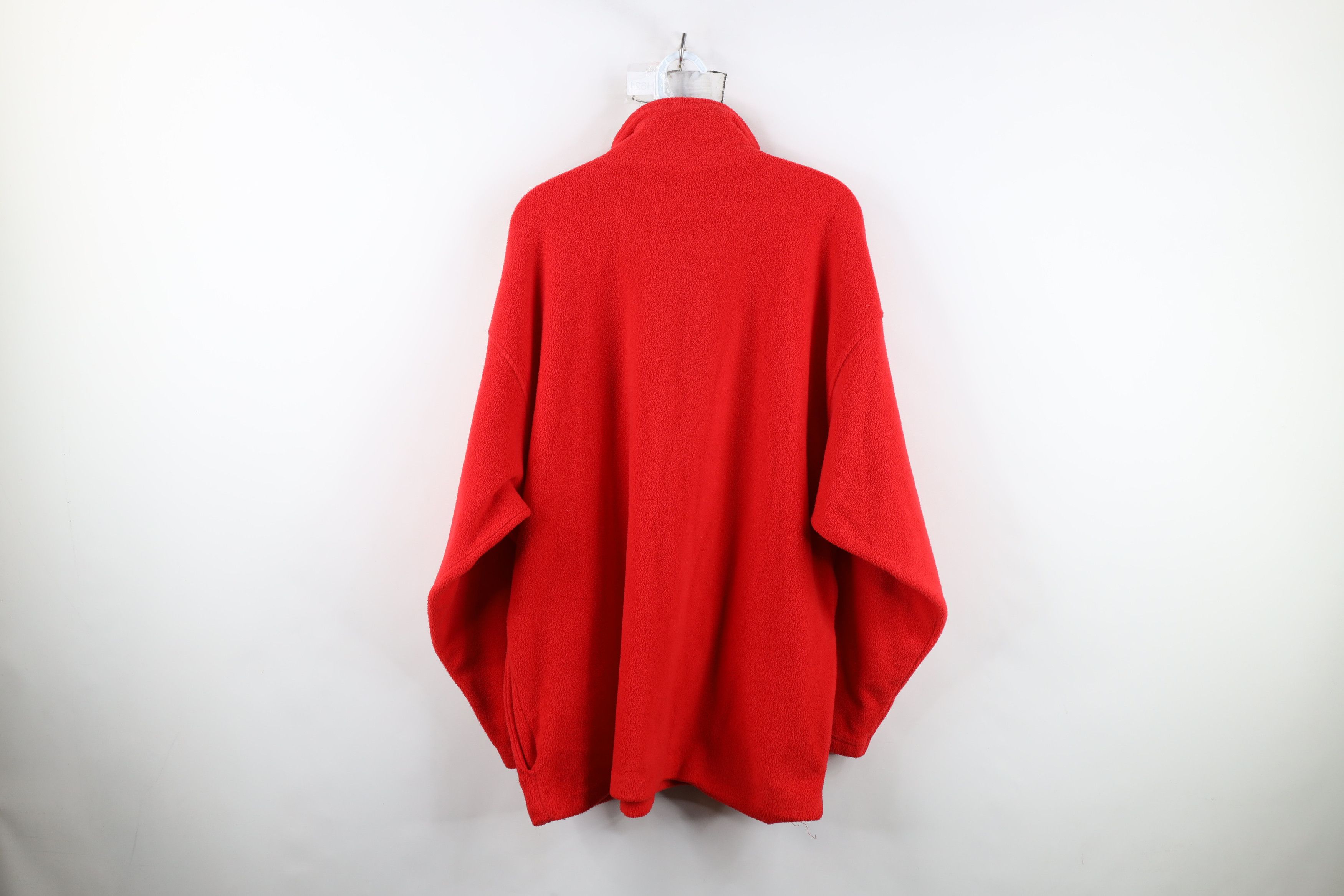 Vintage Vintage 90s Ohio State University Half Zip Fleece Sweater Size US L / EU 52-54 / 3 - 11 Thumbnail