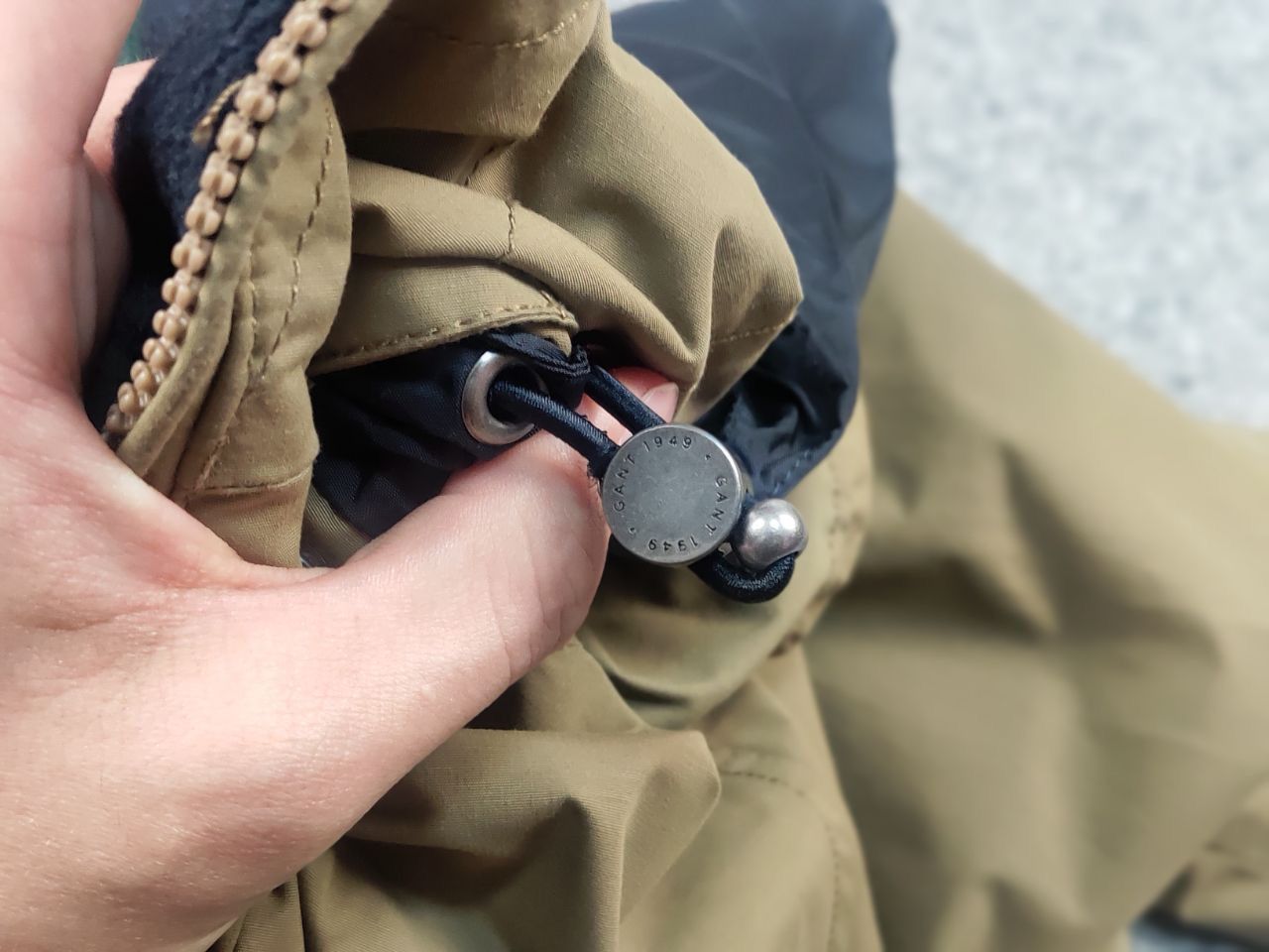 Gant Gant the length Dark Khaki Hooded Fleece-insulated Jacket Size US L / EU 52-54 / 3 - 16 Thumbnail