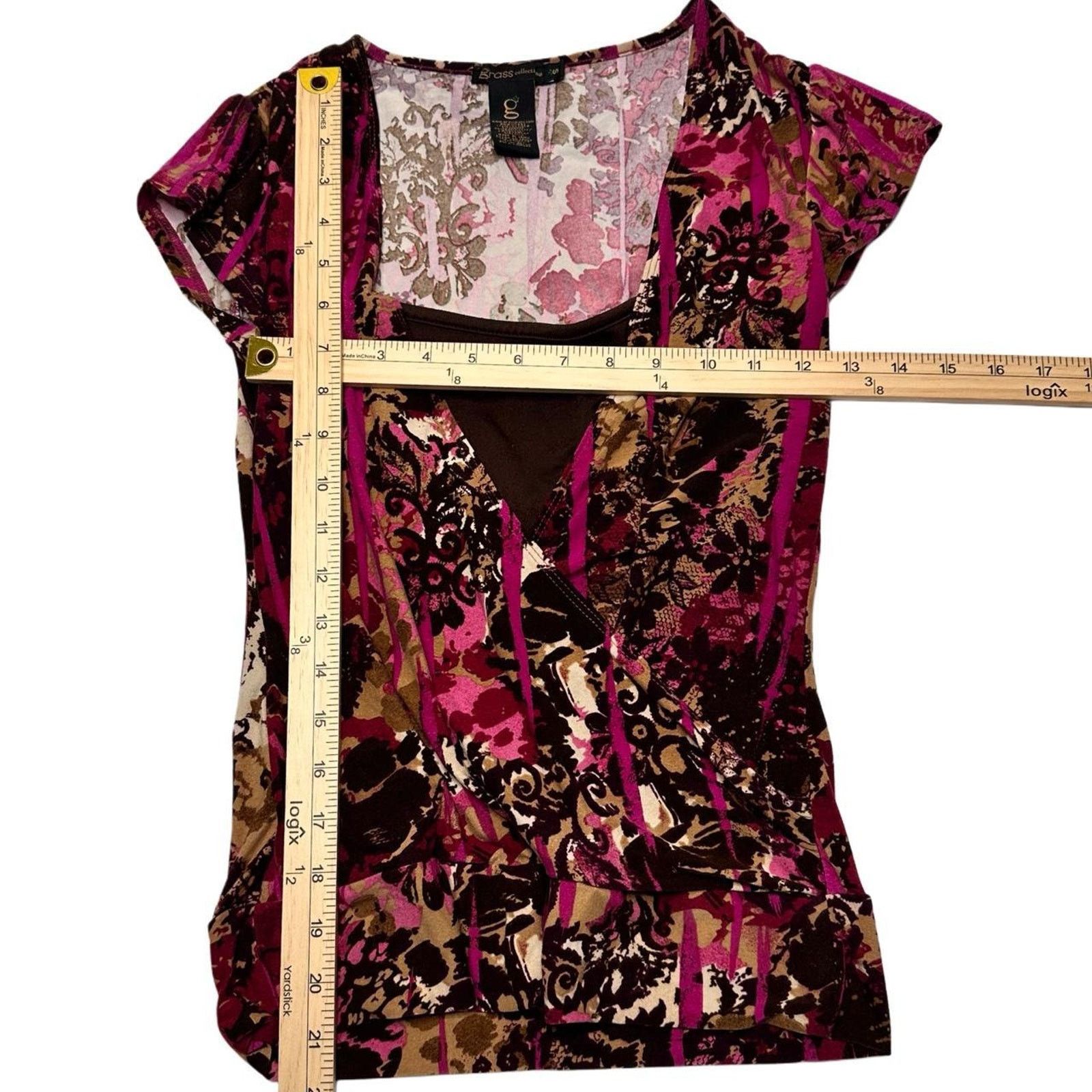 Other Grass Collection 2000s Vintage Double Layered V Neck Size S Size S / US 4 / IT 40 - 3 Thumbnail