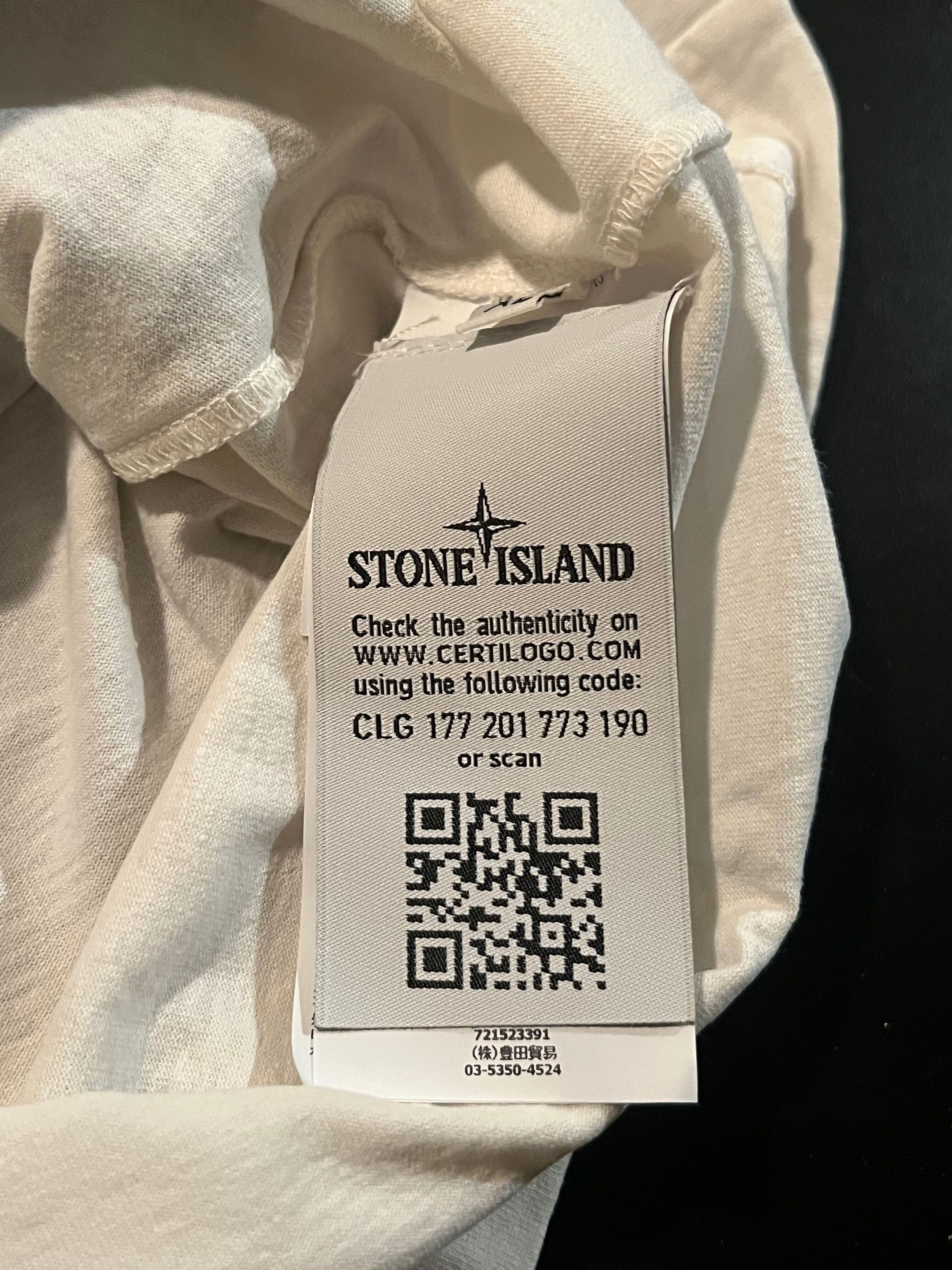 Stone Island Stone Island White Camo Compass T-Shirt XL Size US XL / EU 56 / 4 - 4 Thumbnail