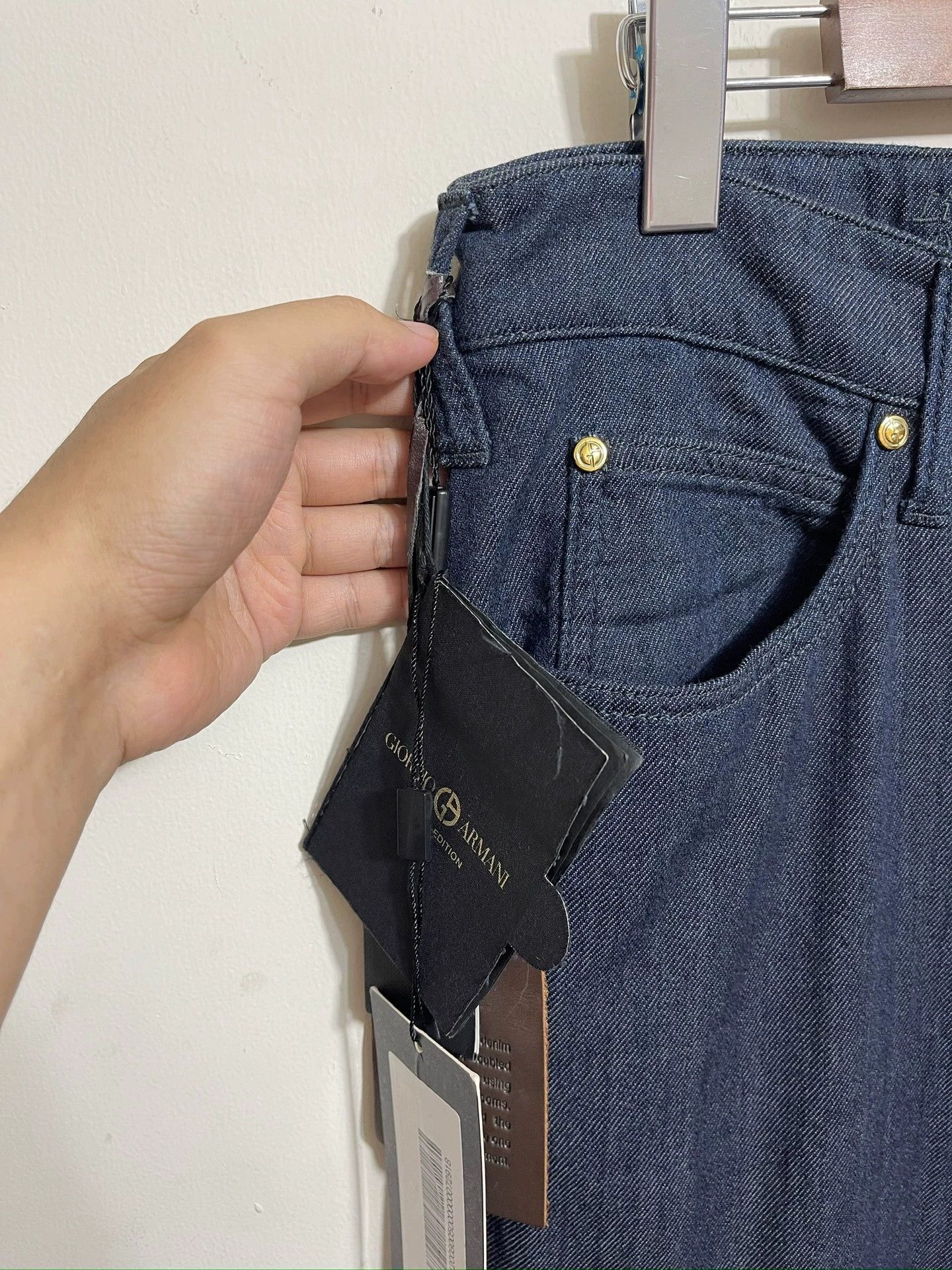 Giorgio Armani Giorgio Armani Men's Limited Edition Wide Leg Denim 34 Size US 34 / EU 50 - 3 Thumbnail