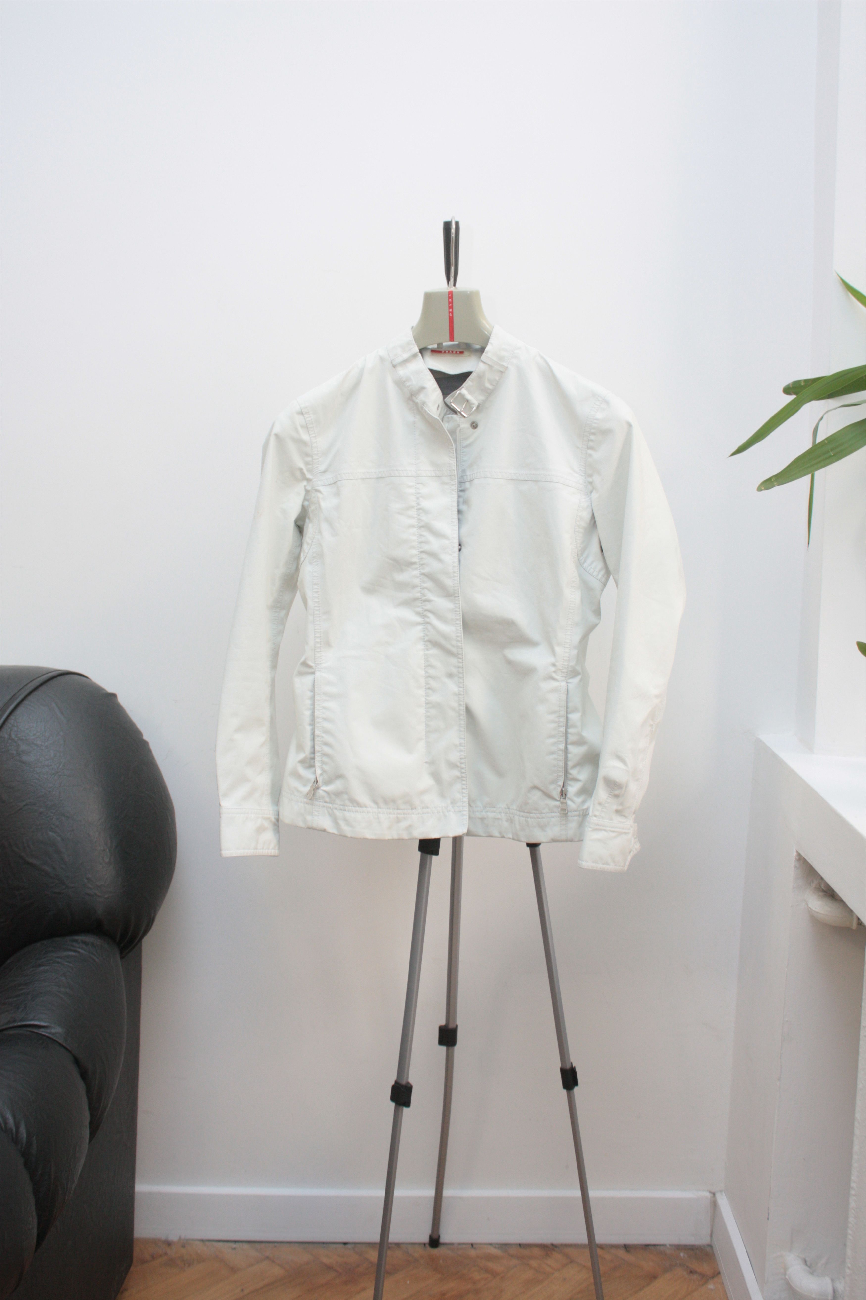 Prada Prada Gore-Tex Cream White Jacket Women's 44 Size M / US 6-8 / IT 42-44 - 2 Thumbnail