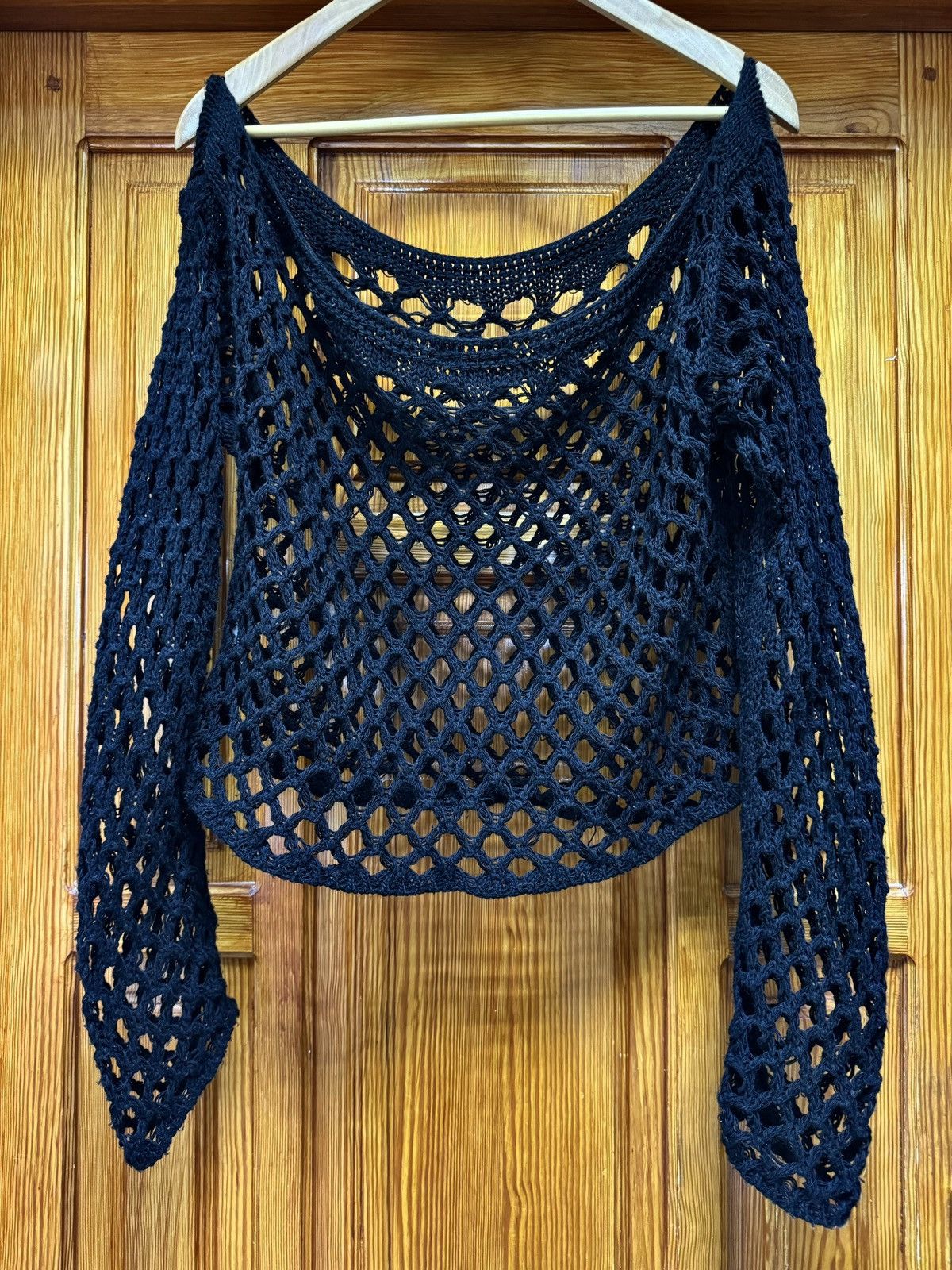 Junya Watanabe Vintage Mesh Knit Sweater Size US M / EU 48-50 / 2 - 1 Thumbnail