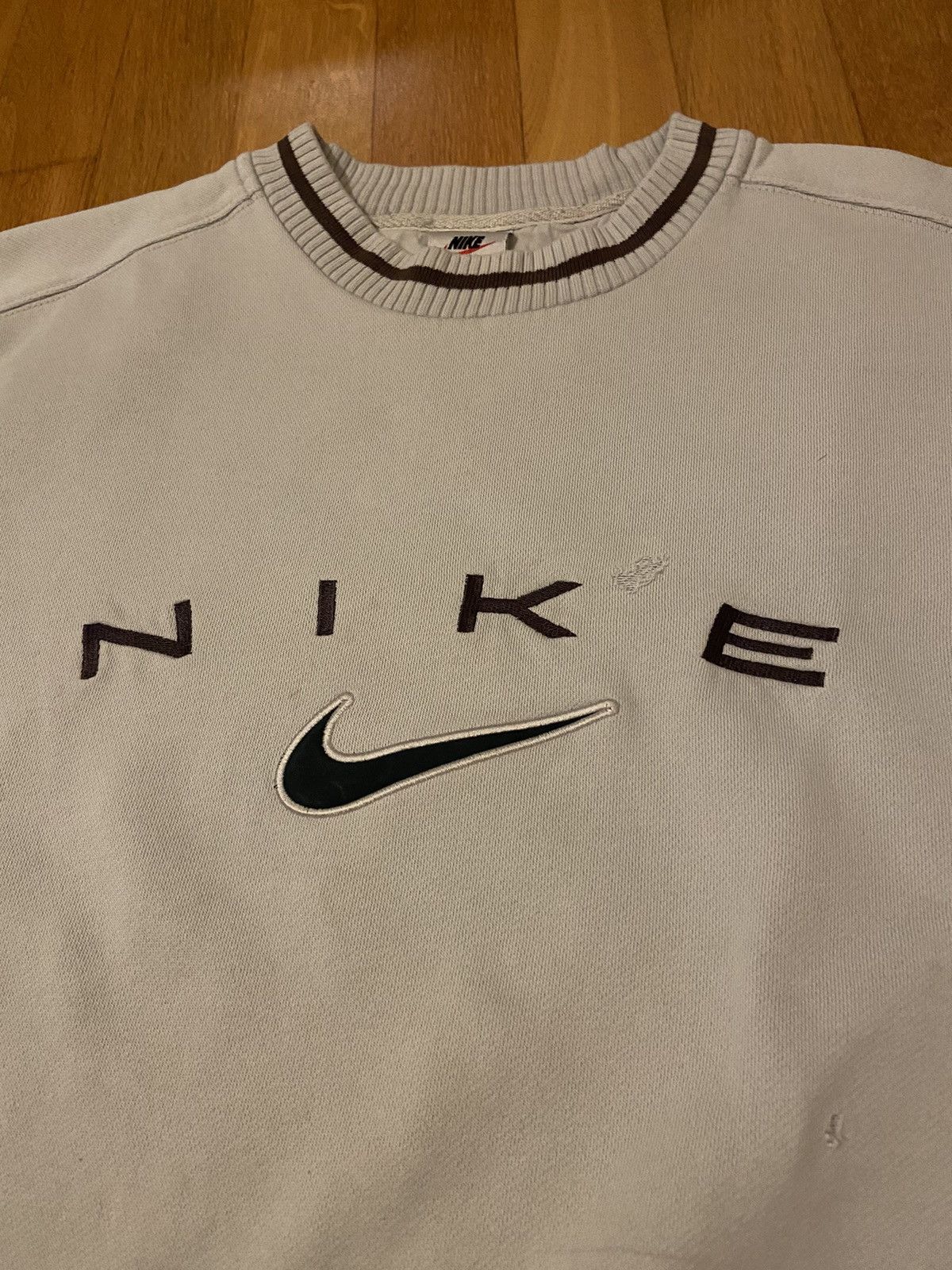Nike Rare vintage Nike spellout sweatshirt Size US L / EU 52-54 / 3 - 3 Thumbnail