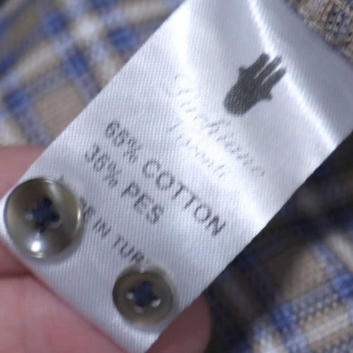 Vintage Visconti Black Slim Fit Twill Gingham Button Up Shirt Brown Men XL Size US XL / EU 56 / 4 - 7 Thumbnail