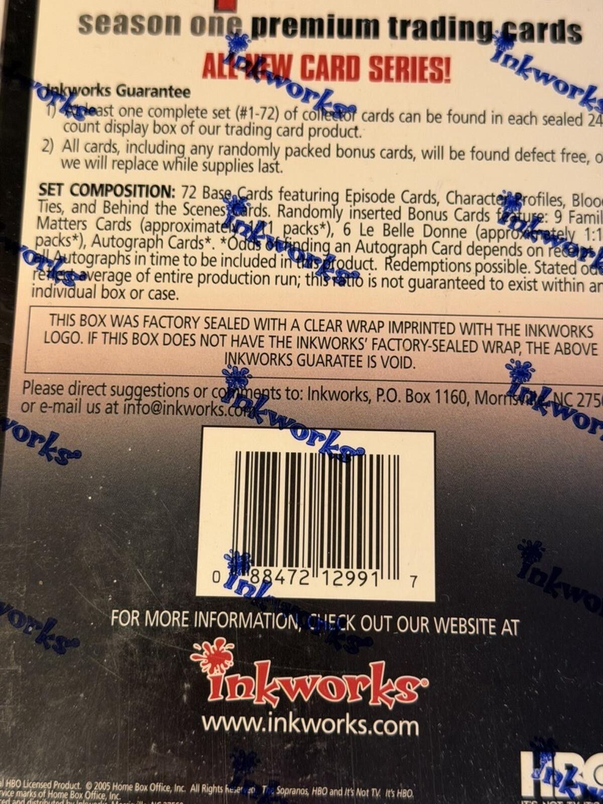Other HBO x The Sopranos Season 1 Premium Trading Cards Tradeworks Size ONE SIZE - 11 Thumbnail