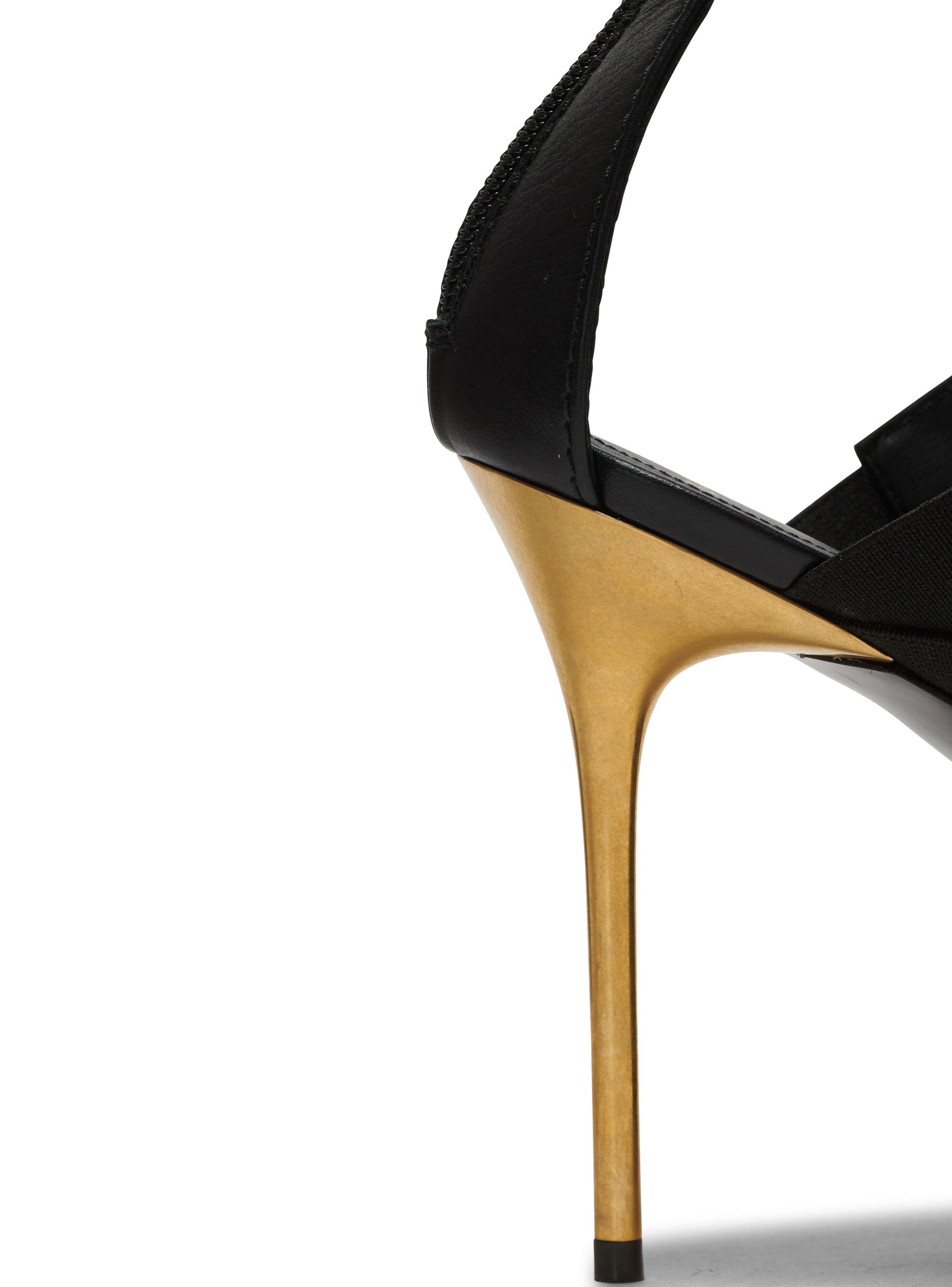 Balmain o1s1wg110925 Alma Leather Strappy Sandals in Black Size US 7 / IT 37 - 5 Thumbnail