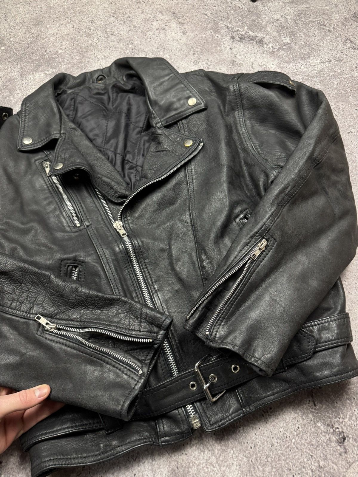 Diesel 🏍Vintage Leather Biker Jacket Motorcycle Diesel Style Size US S / EU 44-46 / 1 - 4 Thumbnail