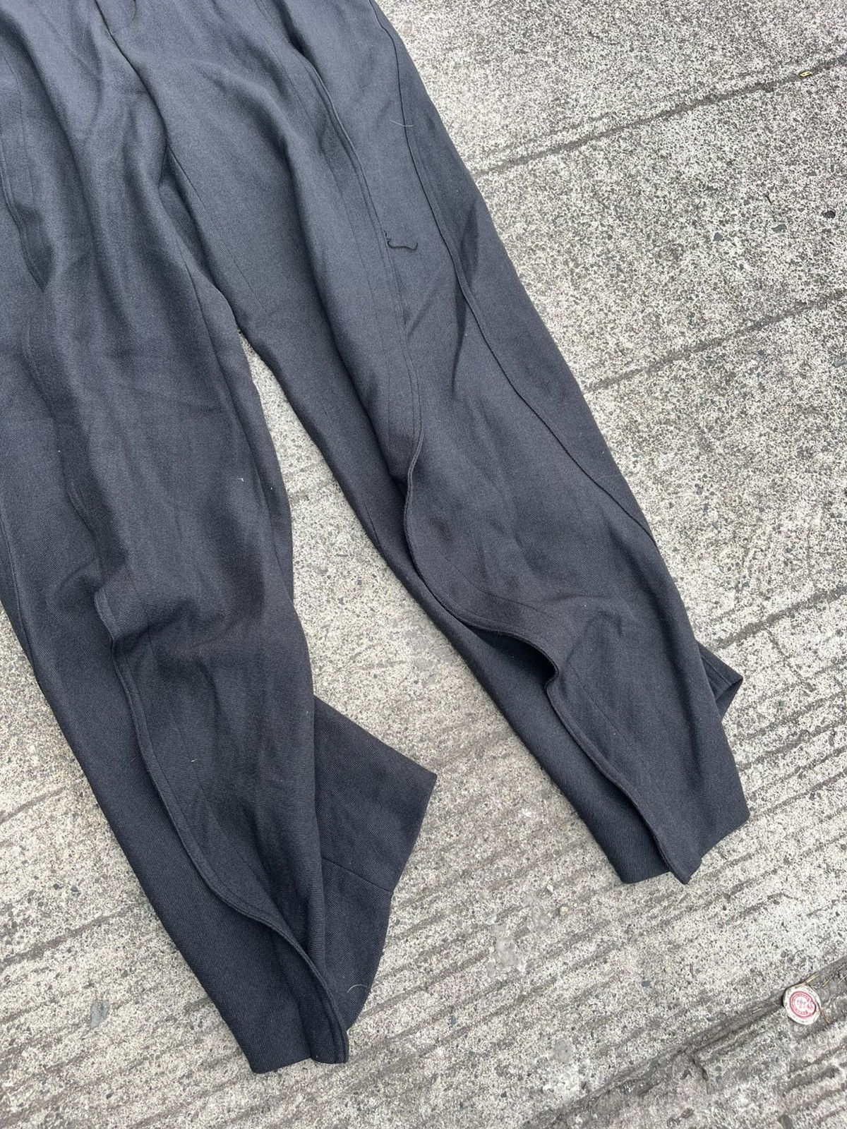 Y/Project Y/PROJECT - BANANA WOOL TAILORED PANTS Size US 31 - 2 Thumbnail