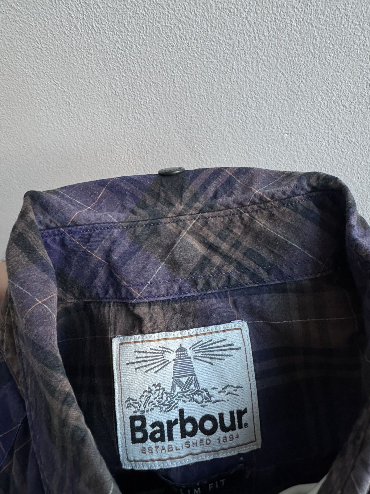 Barbour Barbour Highland Tartan Blue Plaid Flannel Regular Fit Shirt Size US XL / EU 56 / 4 - 14 Thumbnail