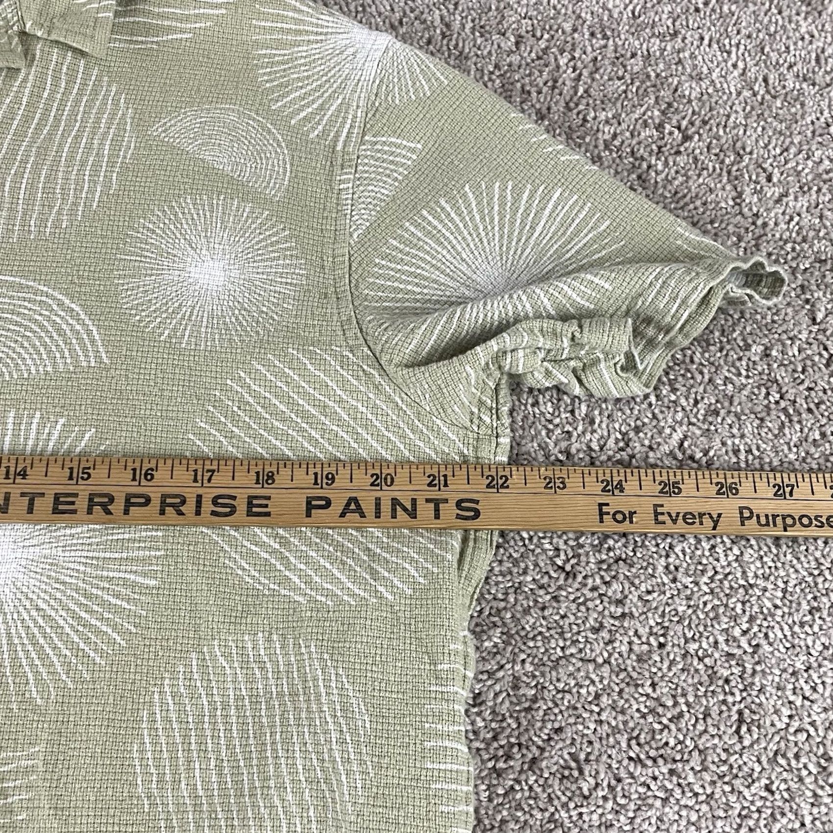Folk Folk Shirt Mens XL Geometric Rose Short Sleeve Camp Collar Hawaiian S47 Size US XL / EU 56 / 4 - 4 Thumbnail
