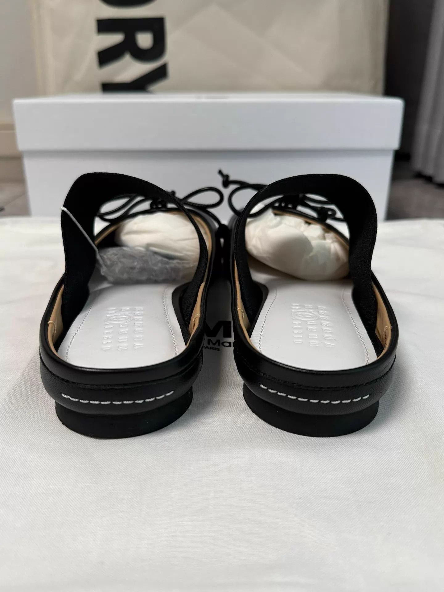 MM6 MM6 lace-up ballet mules black leather 36 Size US 5.5 / IT 35.5 - 4 Thumbnail