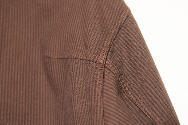 Ts(S) TSS Brown Stripe Cotton Blend Oversized French Chore Jacket Size US M / EU 48-50 / 2 - 3 Thumbnail