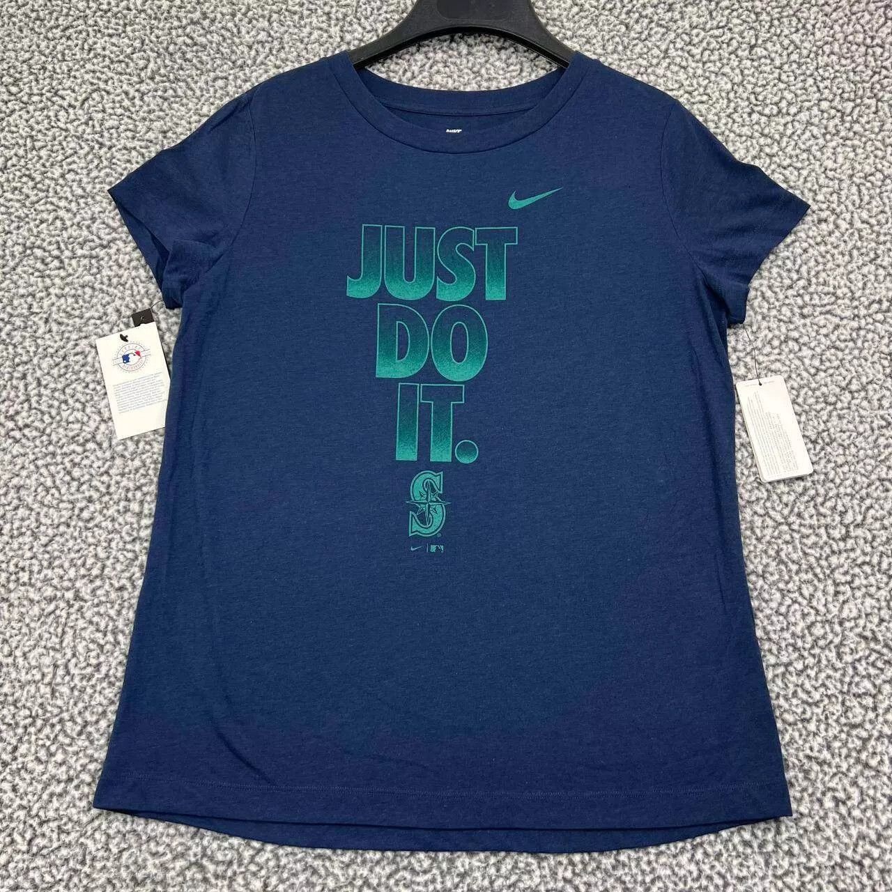 Nike Seattle Mariners Shirt Women Nike Short Sleeve Crew Neck M Size M / US 6-8 / IT 42-44 - 1 Thumbnail
